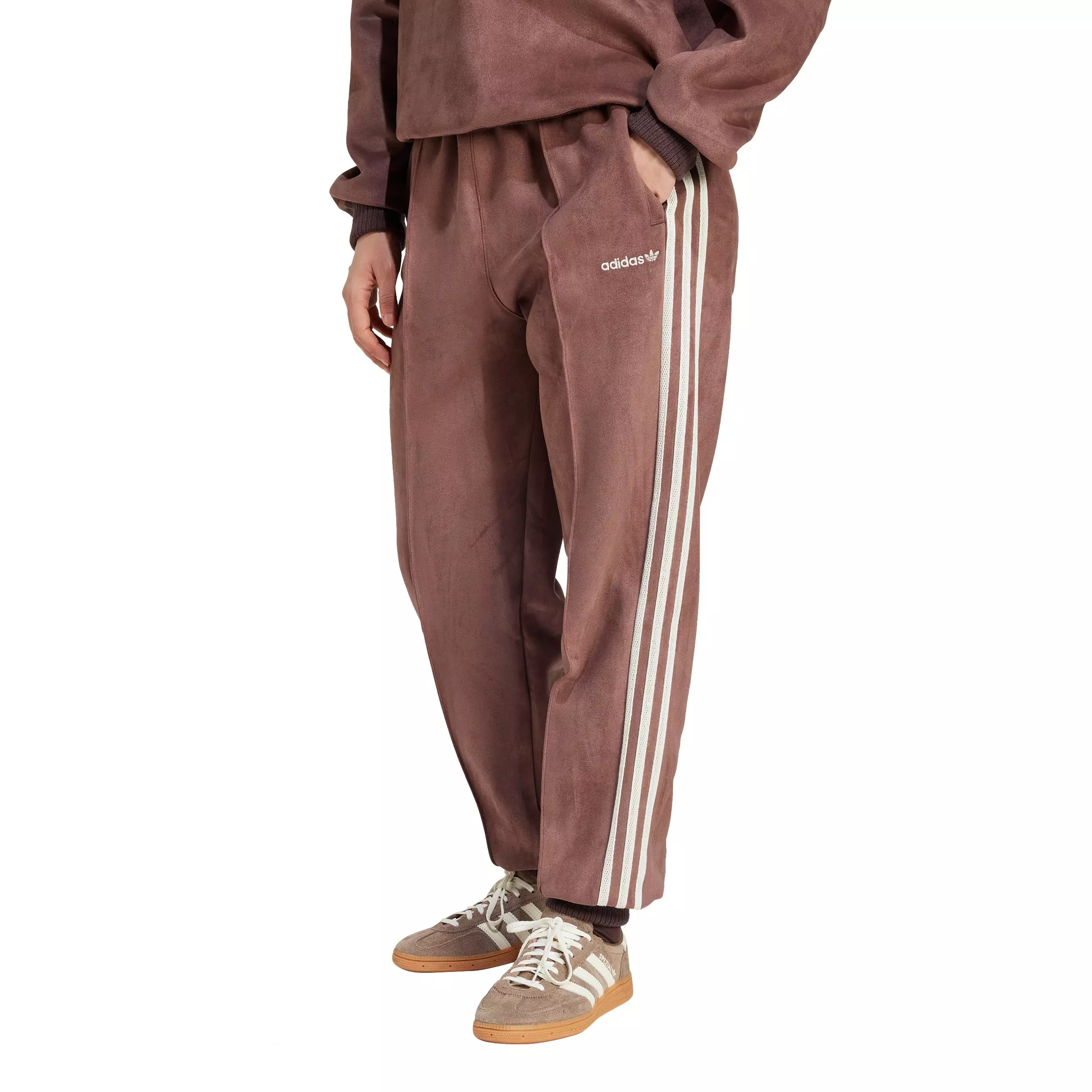 adidas Women's Originals Suede the First Tracksuit Bottoms - Brown - BROWN