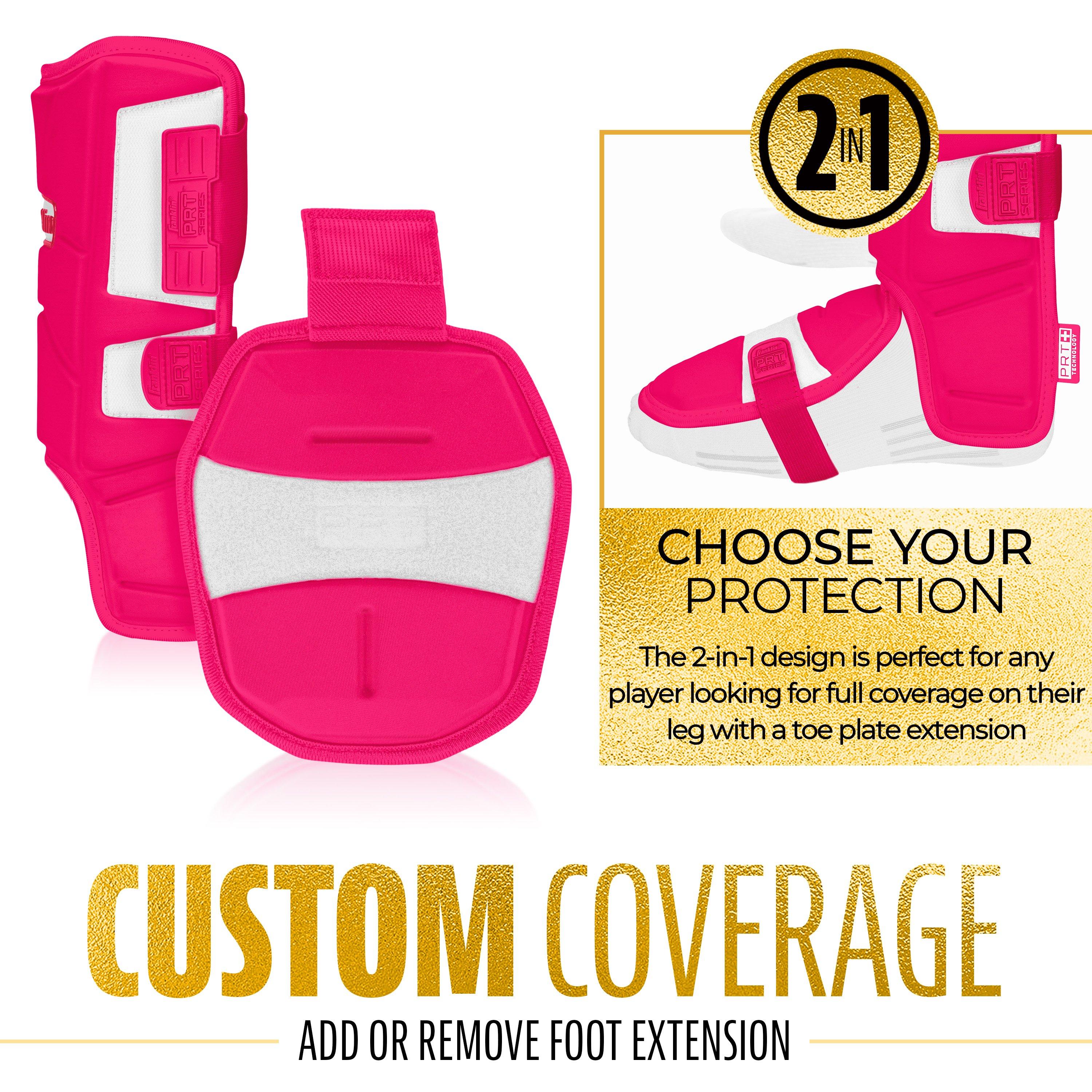 Franklin PTTシリーズ フットガード ピンク Franklin Sports Adult PRT Protective Leg Guard - Pink