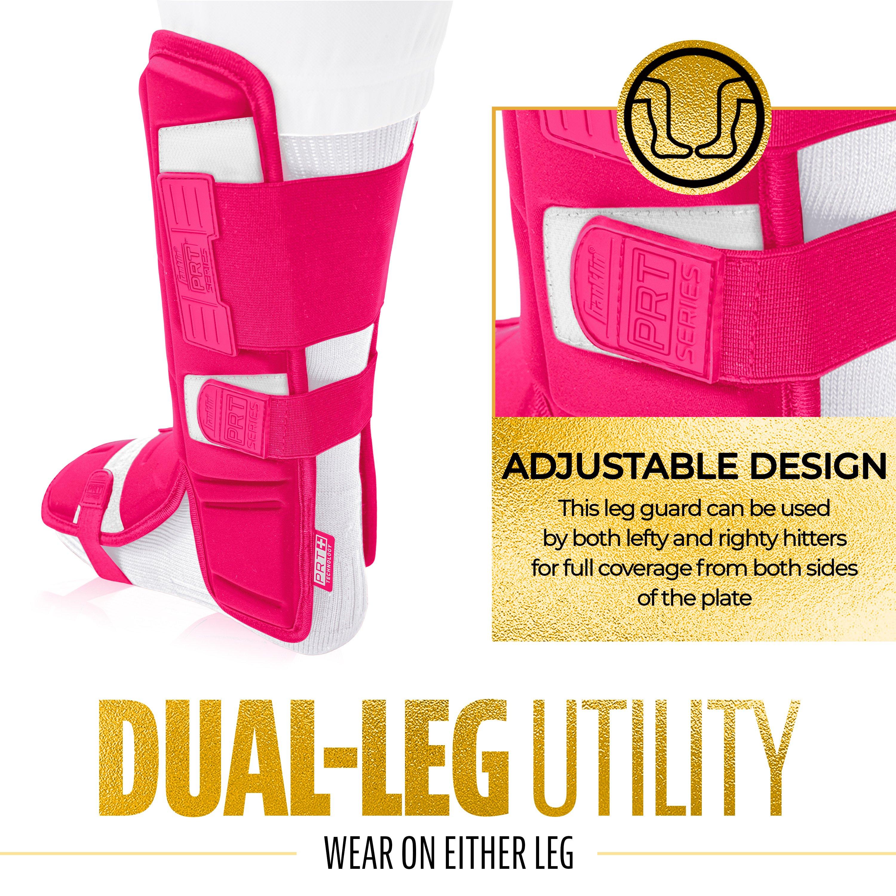 Franklin Sports Adult PRT Protective Leg Guard - Pink - PINK Thumbnail View 7