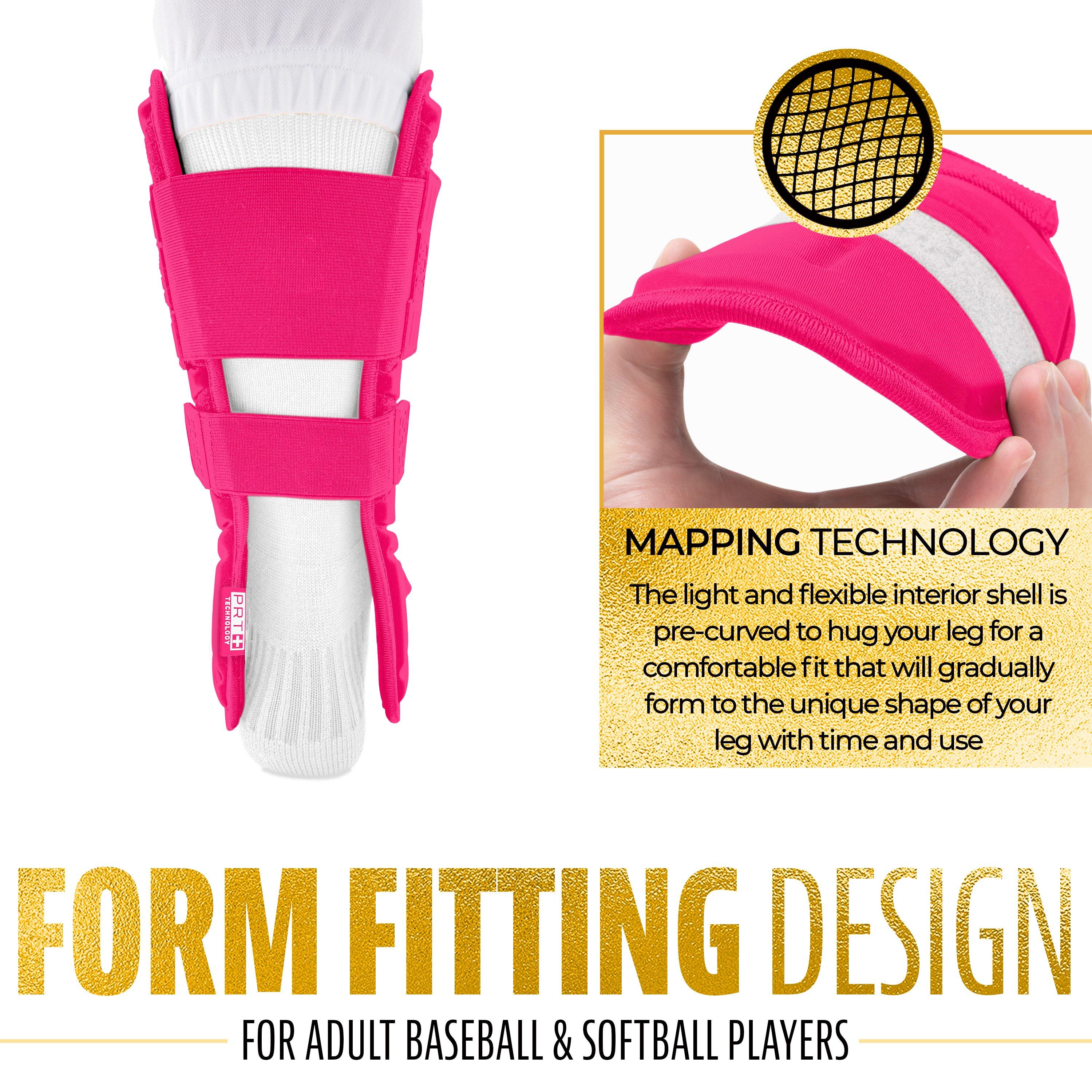 Franklin Sports Adult PRT Protective Leg Guard - Pink - PINK Thumbnail View 8