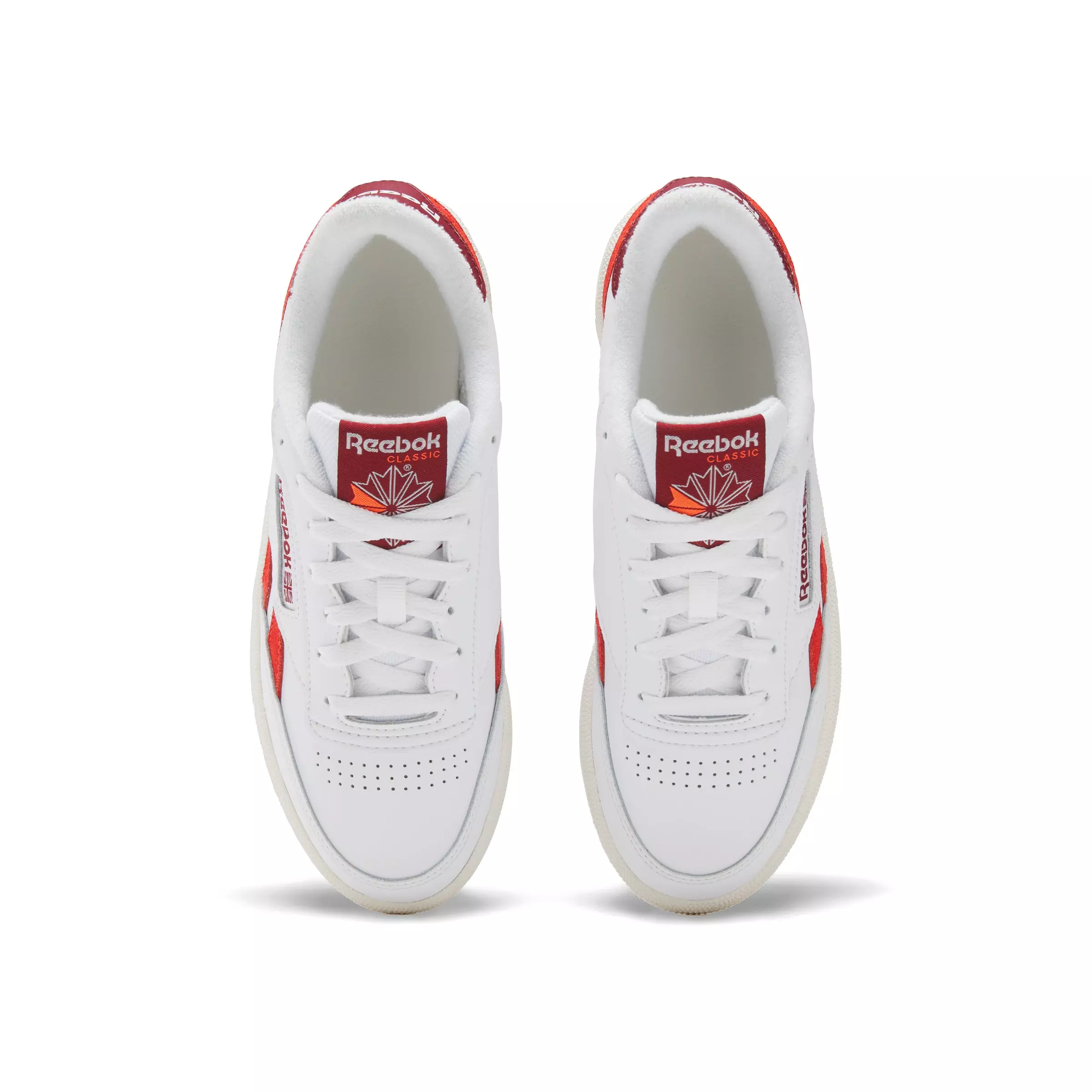 Reebok Club C Revenge "White/Red/Maroon" Women's Shoe - WHITE/RED/MAROON