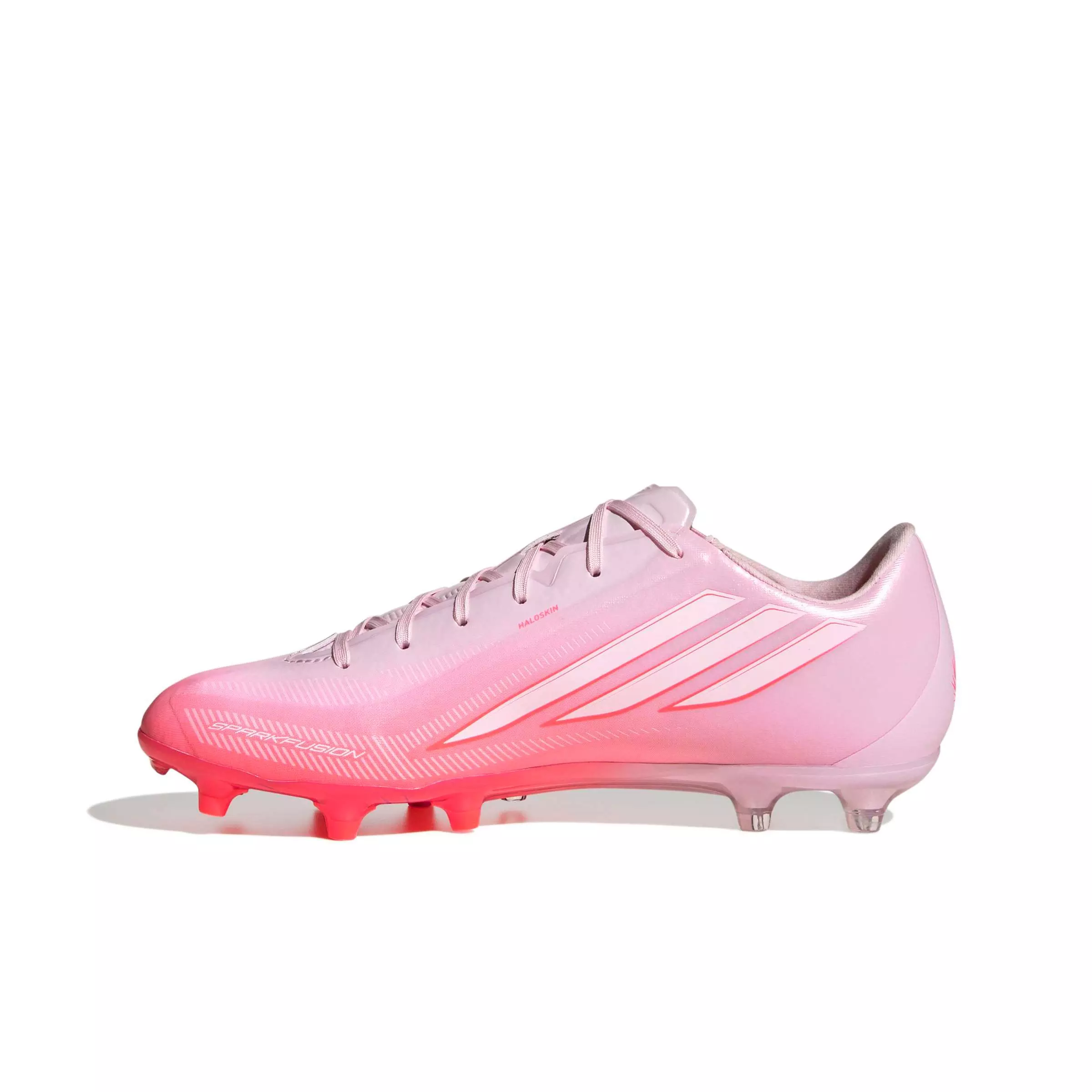 adidas F50 Sparkfusion League MG "Solar Turbo/Ftwr White/Distilled Pink" Women's Soccer Cleat - SOLAR/WHITE/PINK