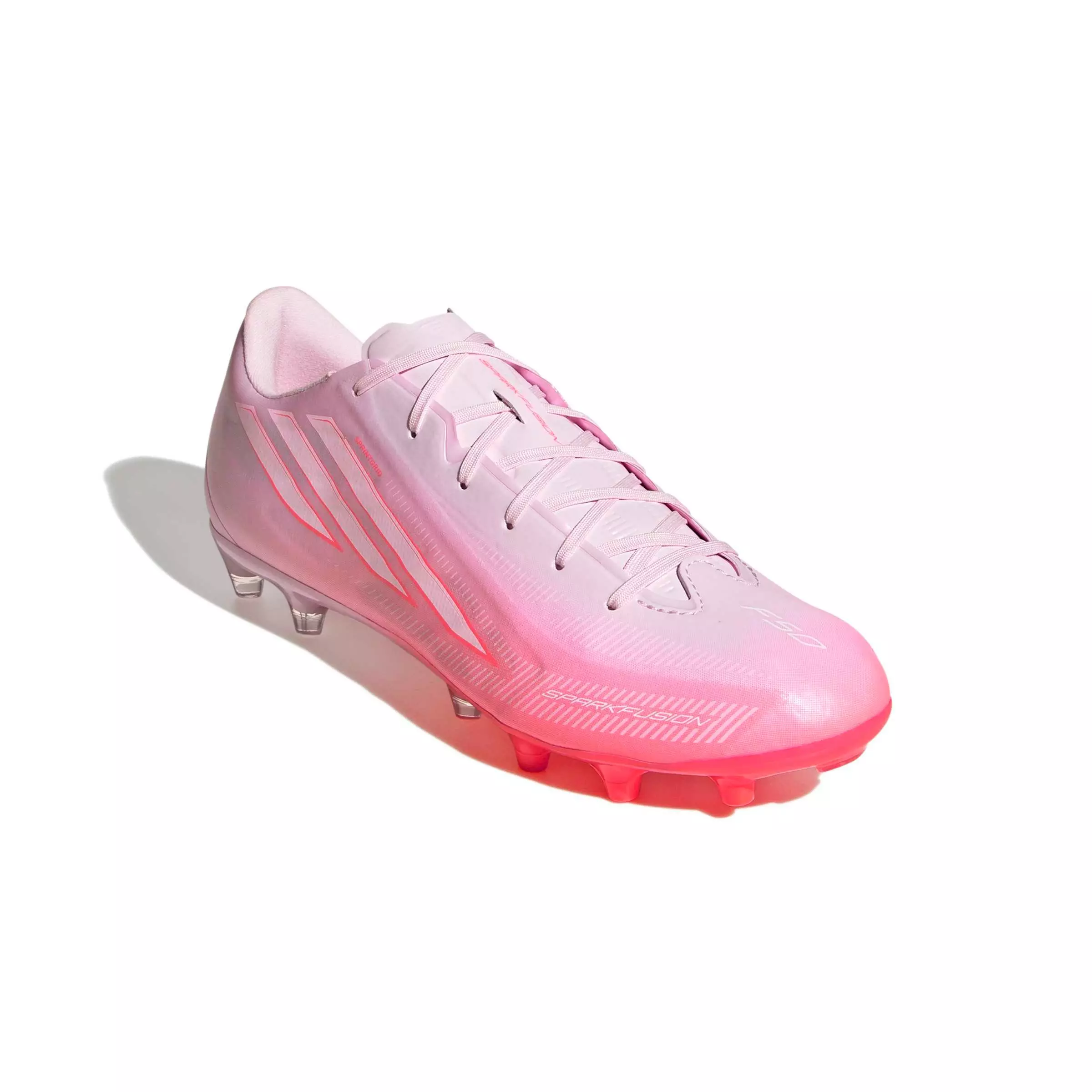 adidas F50 Sparkfusion League MG "Solar Turbo/Ftwr White/Distilled Pink" Women's Soccer Cleat - SOLAR/WHITE/PINK