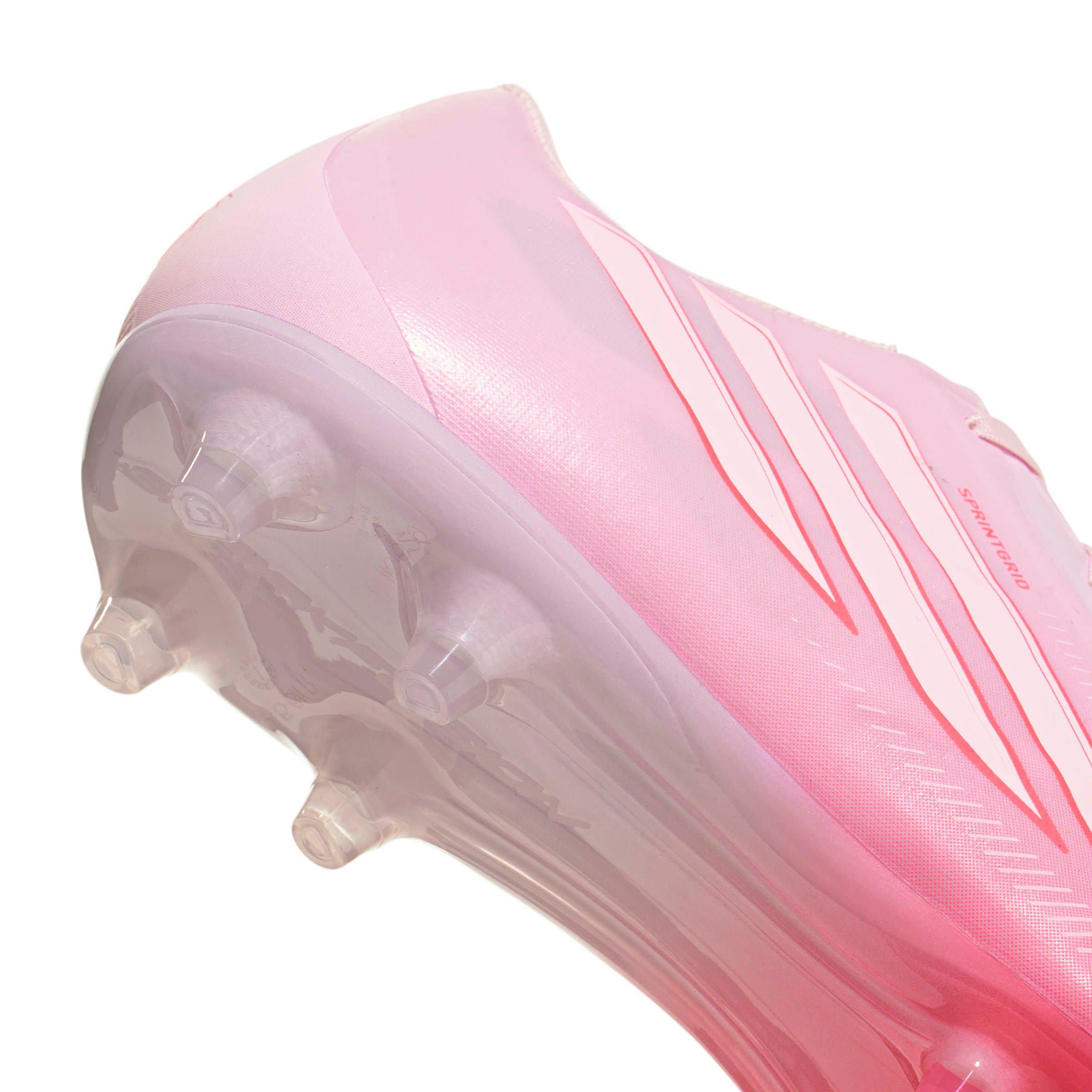 adidas F50 Sparkfusion League MG "Solar Turbo/Ftwr White/Distilled Pink" Women's Soccer Cleat - SOLAR/WHITE/PINK