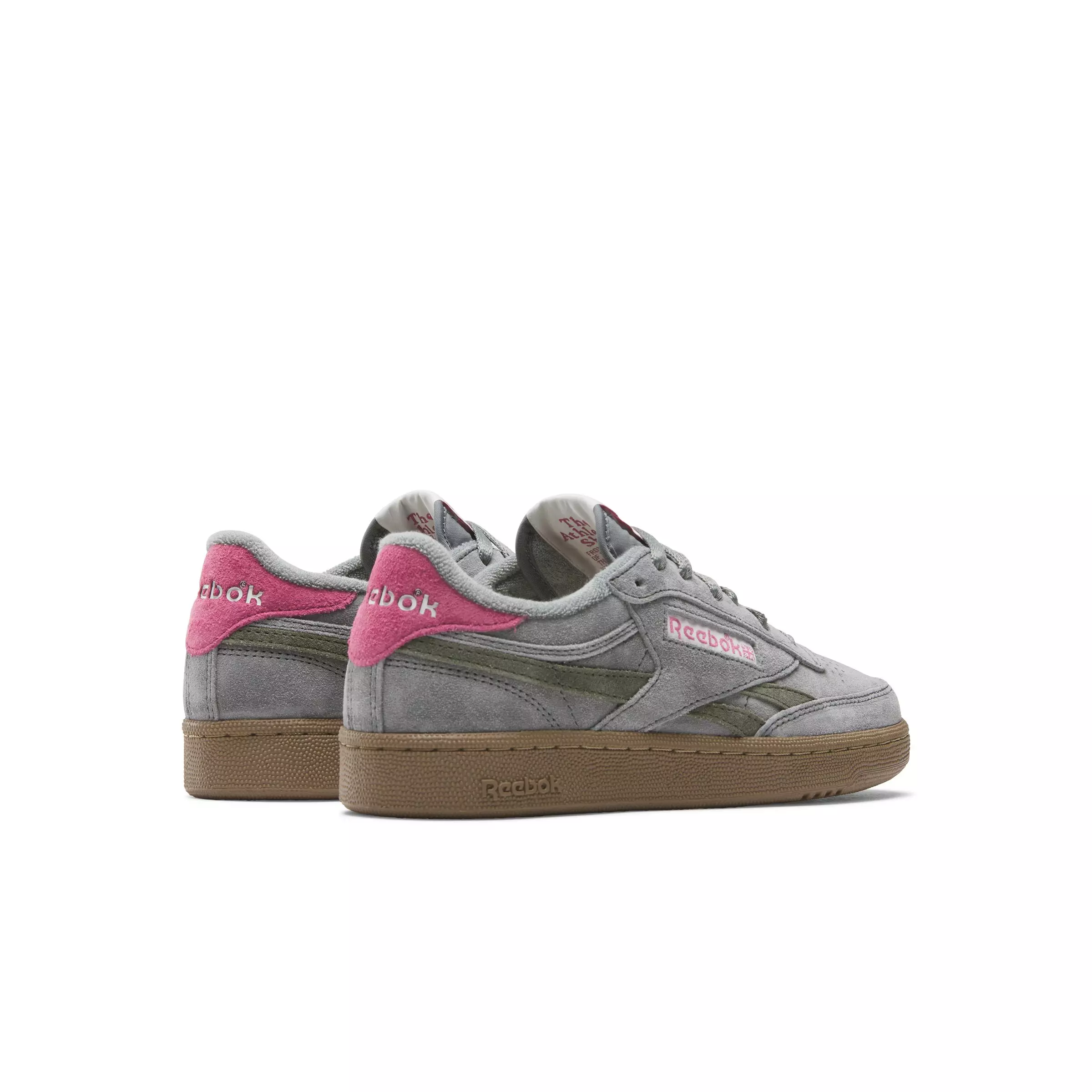 Reebok Club C Revenge "Grey/Pink/Dark Gum" Women's Shoe - GREY/PINK/DK GUM
