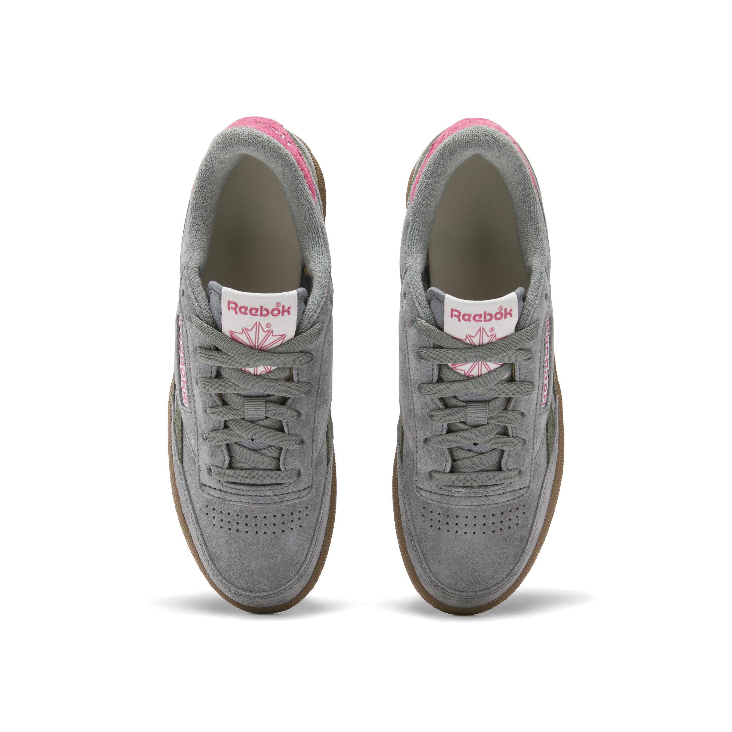 Reebok Club C Revenge "Grey/Pink/Dark Gum" Women's Shoe - GREY/PINK/DK GUM Thumbnail View 4