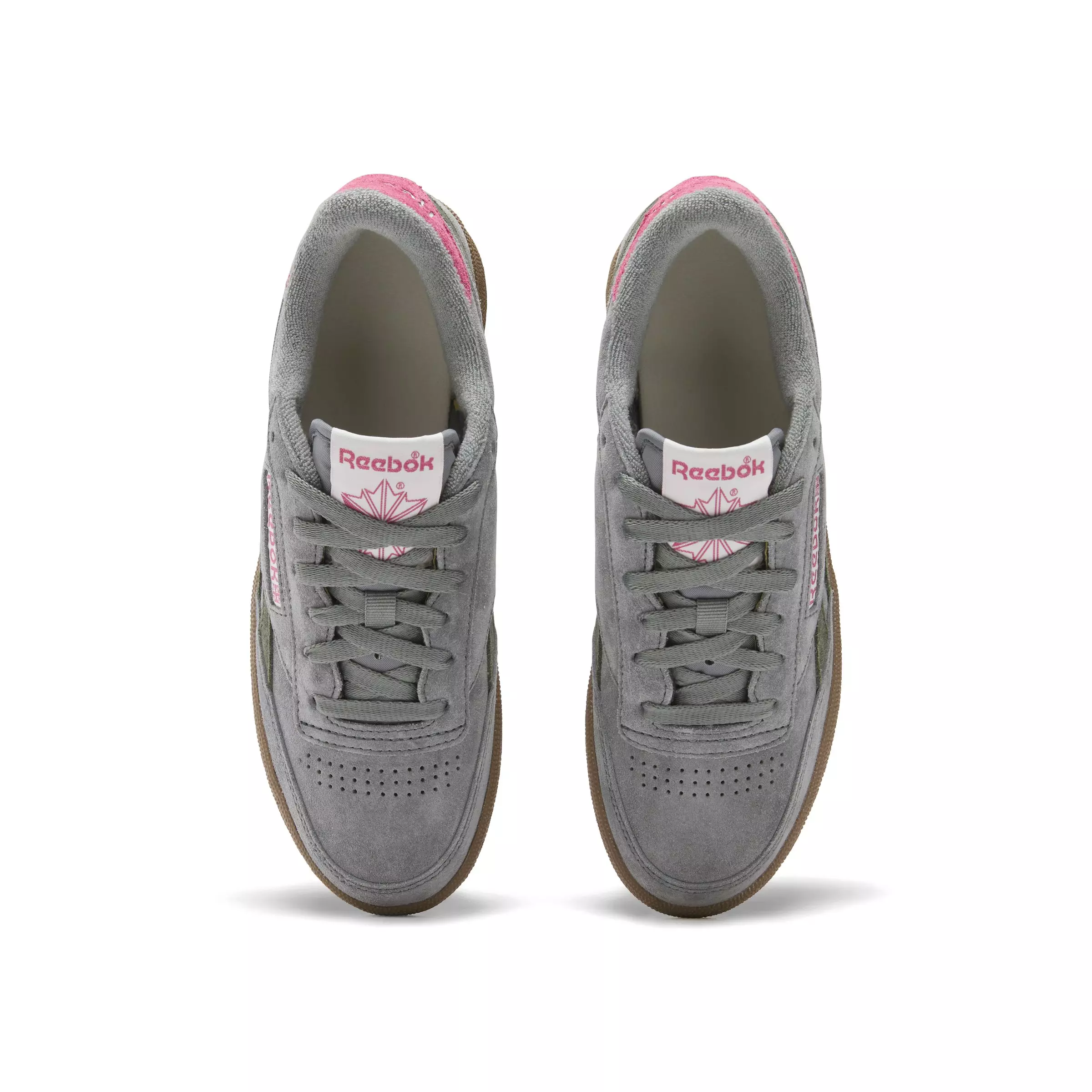 Reebok Club C Revenge "Grey/Pink/Dark Gum" Women's Shoe - GREY/PINK/DK GUM