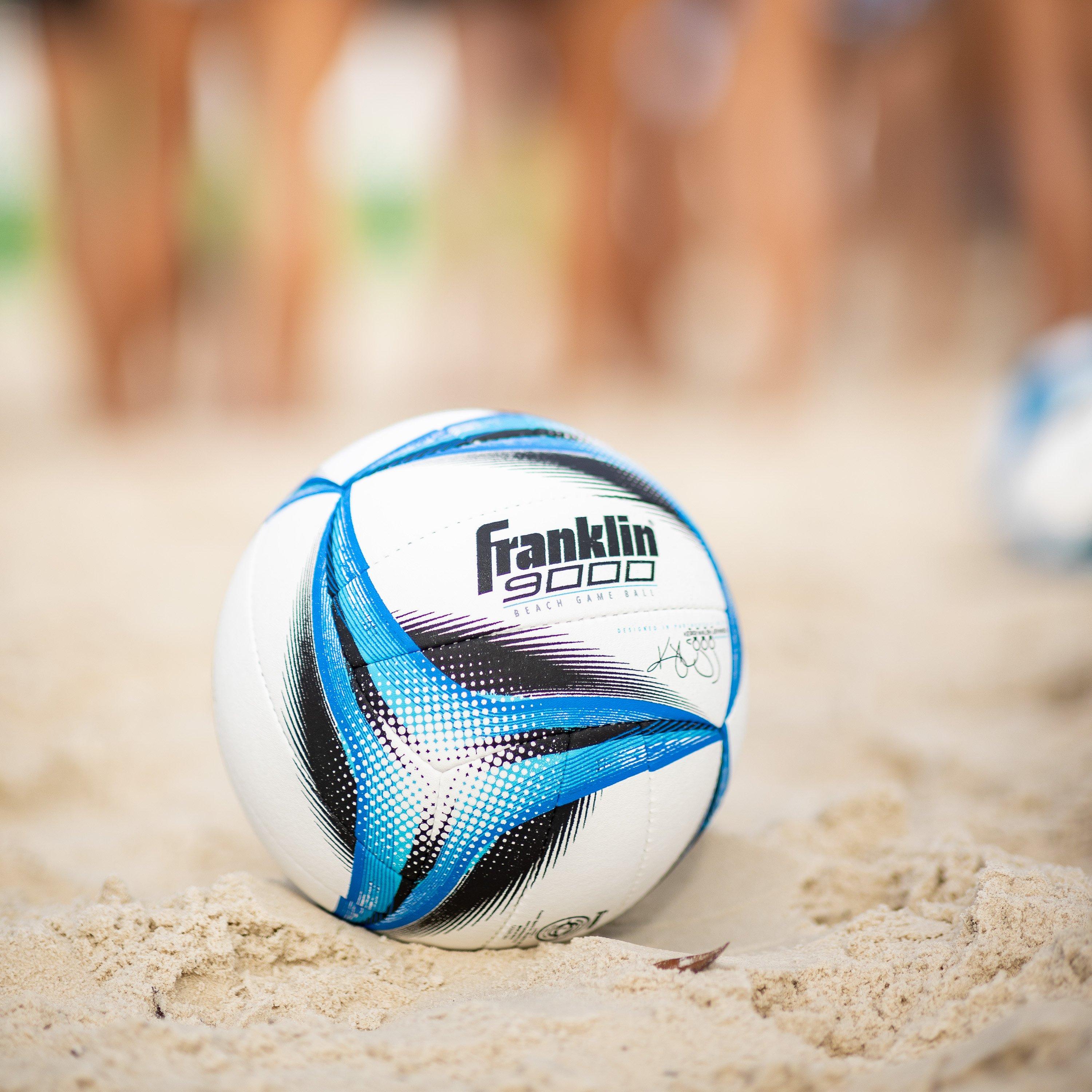 Franklin Sports Franklin 9000 Beach Game Volleyball - White/Blue - WHITE/BLUE Thumbnail View 7