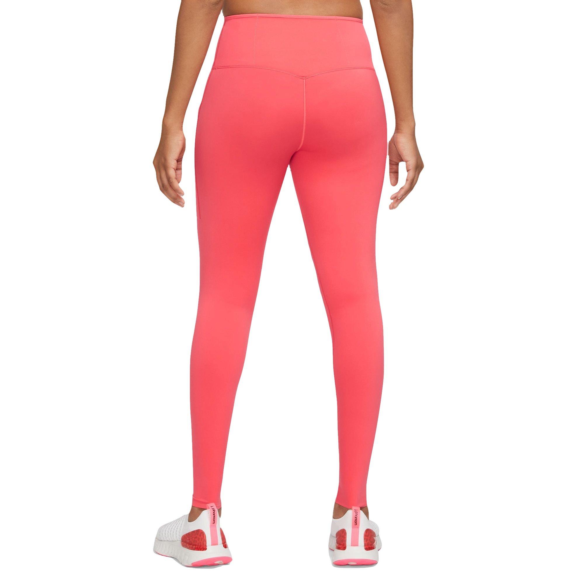 Nike Go Women's Firm-Support Mid-Rise Full-Length Leggings with Pockets -  Red, DQ5672-657