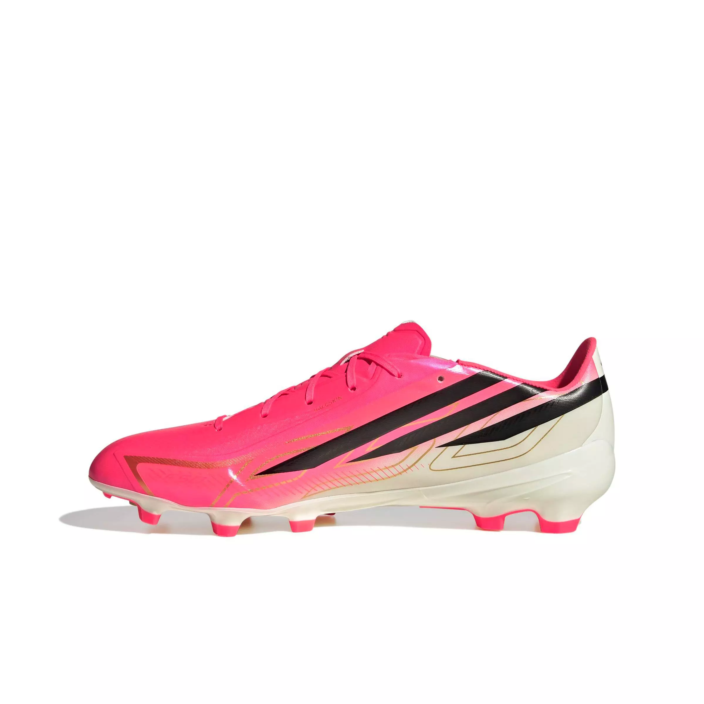 adidas F50 Hyperfast League FG "Solar Turbo/Core Black/Gold Metallic" Men's Soccer Cleat - SOLAR/BLACK/GOLD