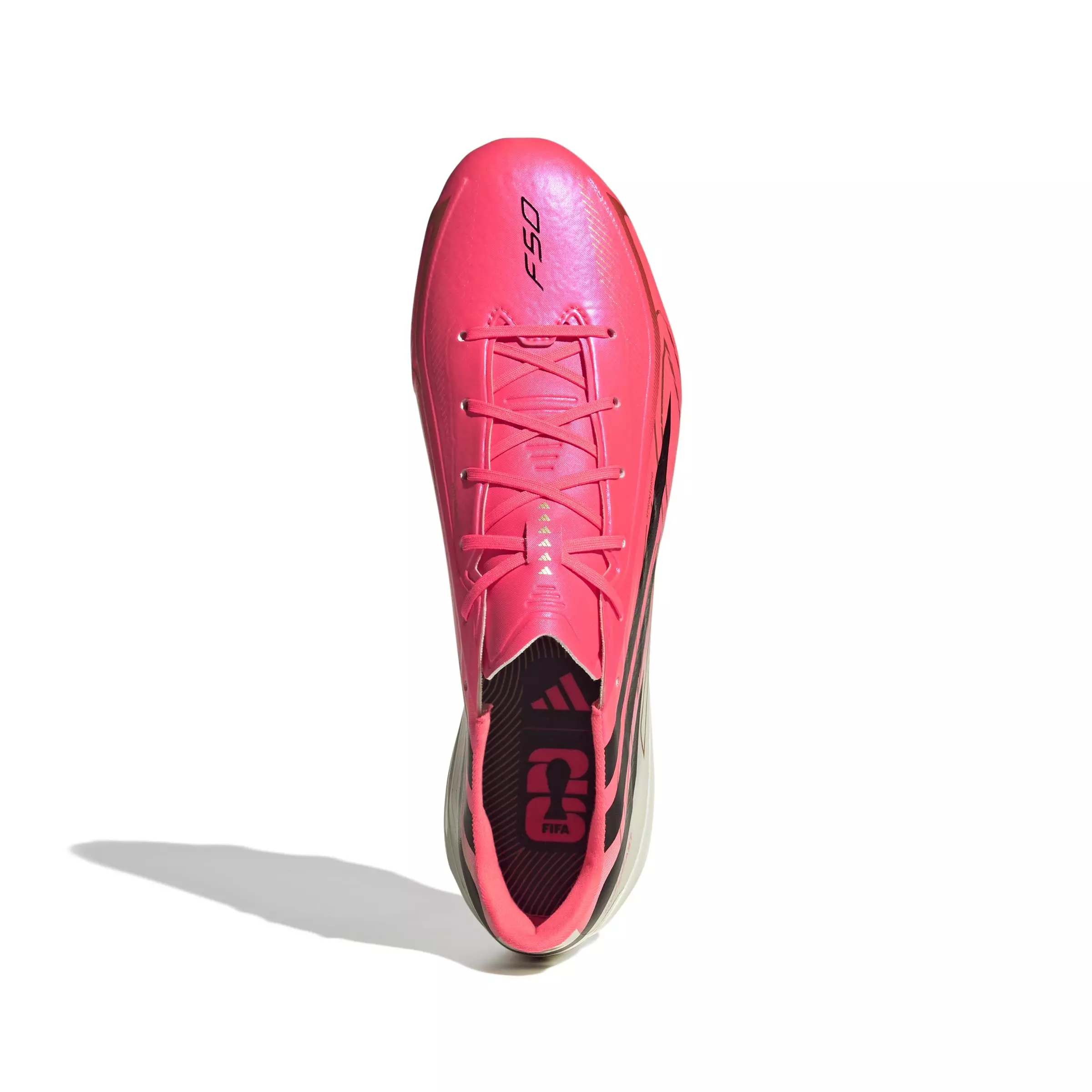 adidas F50 Hyperfast League FG "Solar Turbo/Core Black/Gold Metallic" Men's Soccer Cleat - SOLAR/BLACK/GOLD