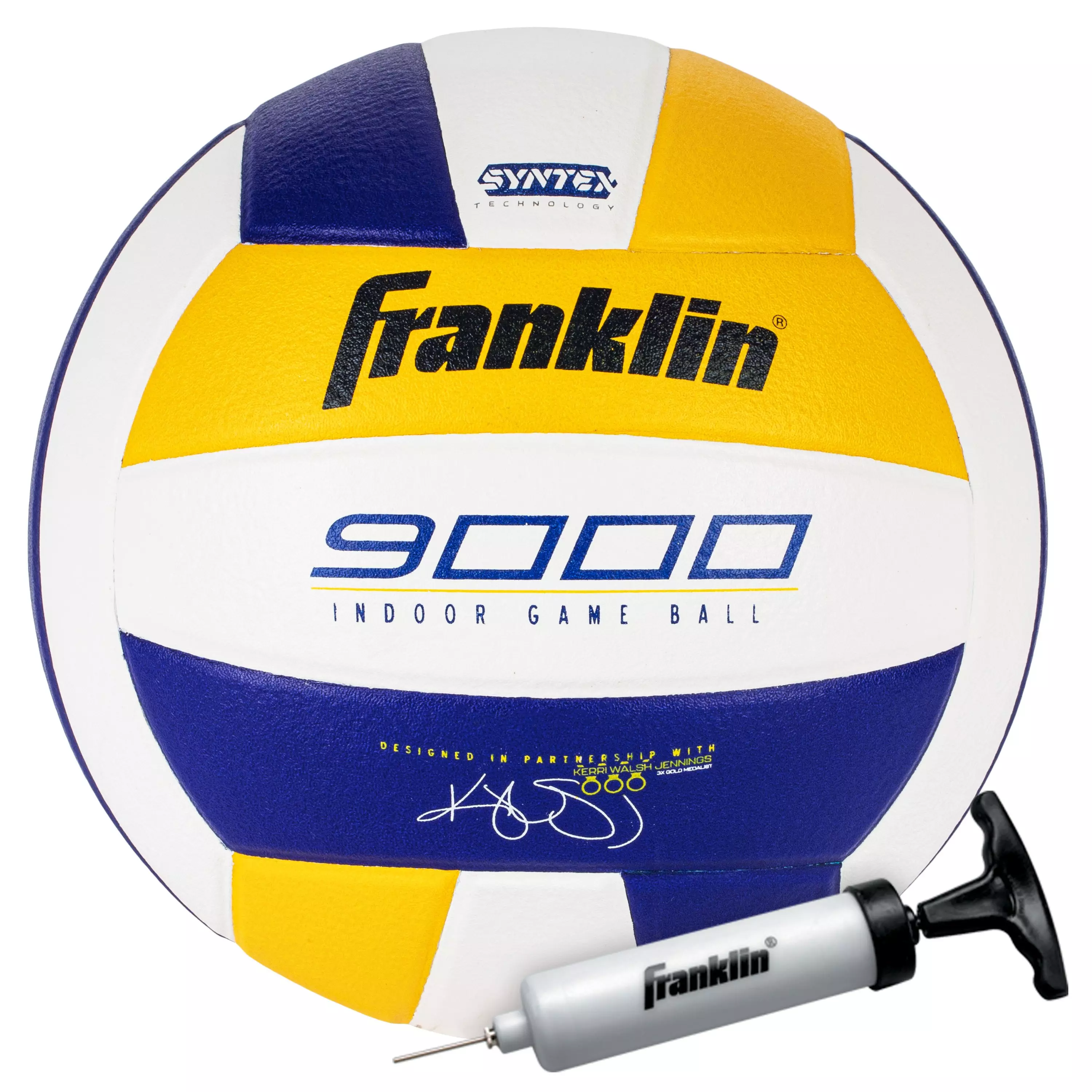 Franklin Sports Franklin 9000 Indoor Game Volleyball - WHITE/NAVY