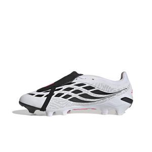 adidas Predator League Fold-Over Tongue FG "Ftwr White/Solar Turbo/Core Black" Men's Soccer Cleat - WHITE/SOLAR/BLACK