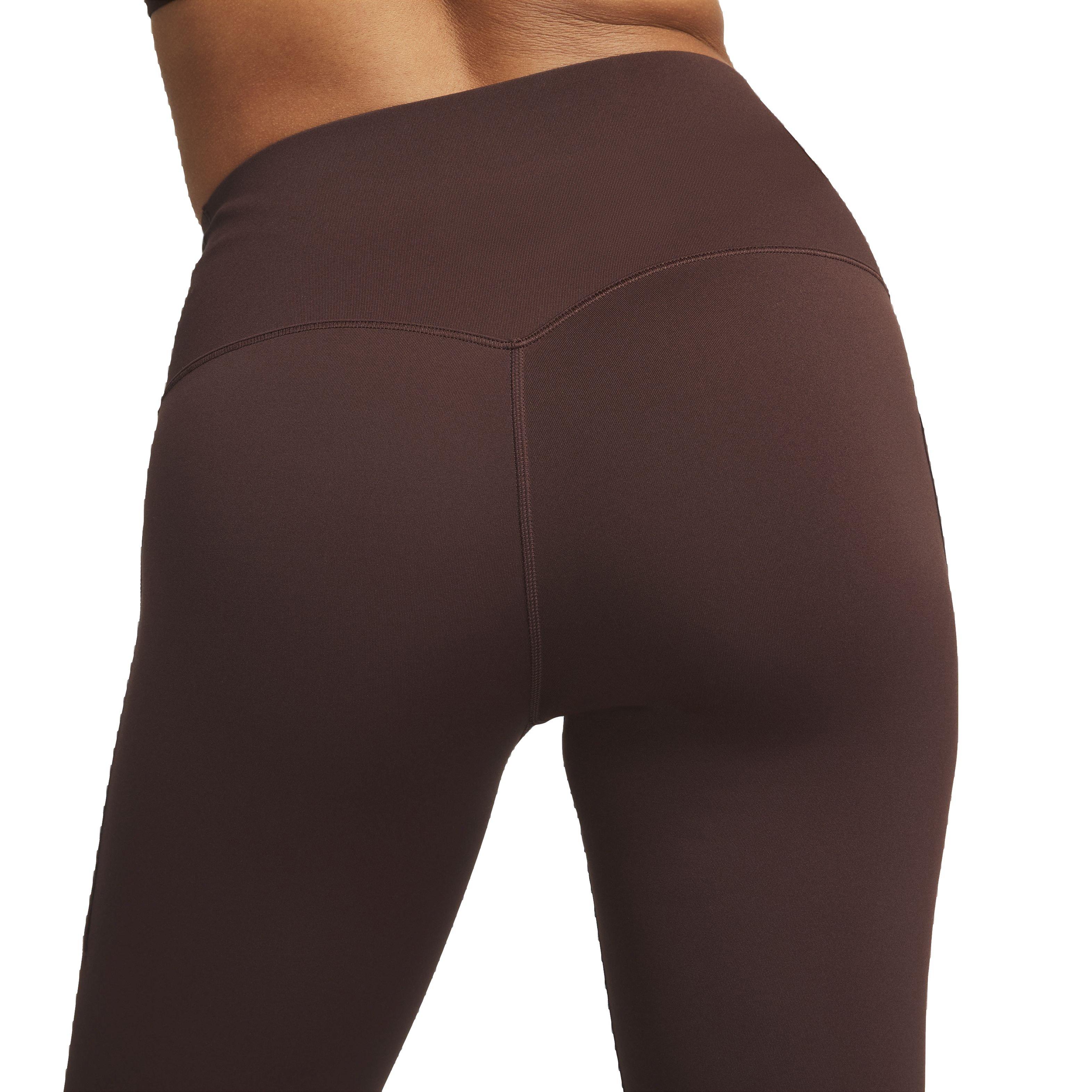 Nike Women's Dri-FIT Universa Medium Support High-Rise Cropped Leggings with Pockets - BROWN Thumbnail View 6