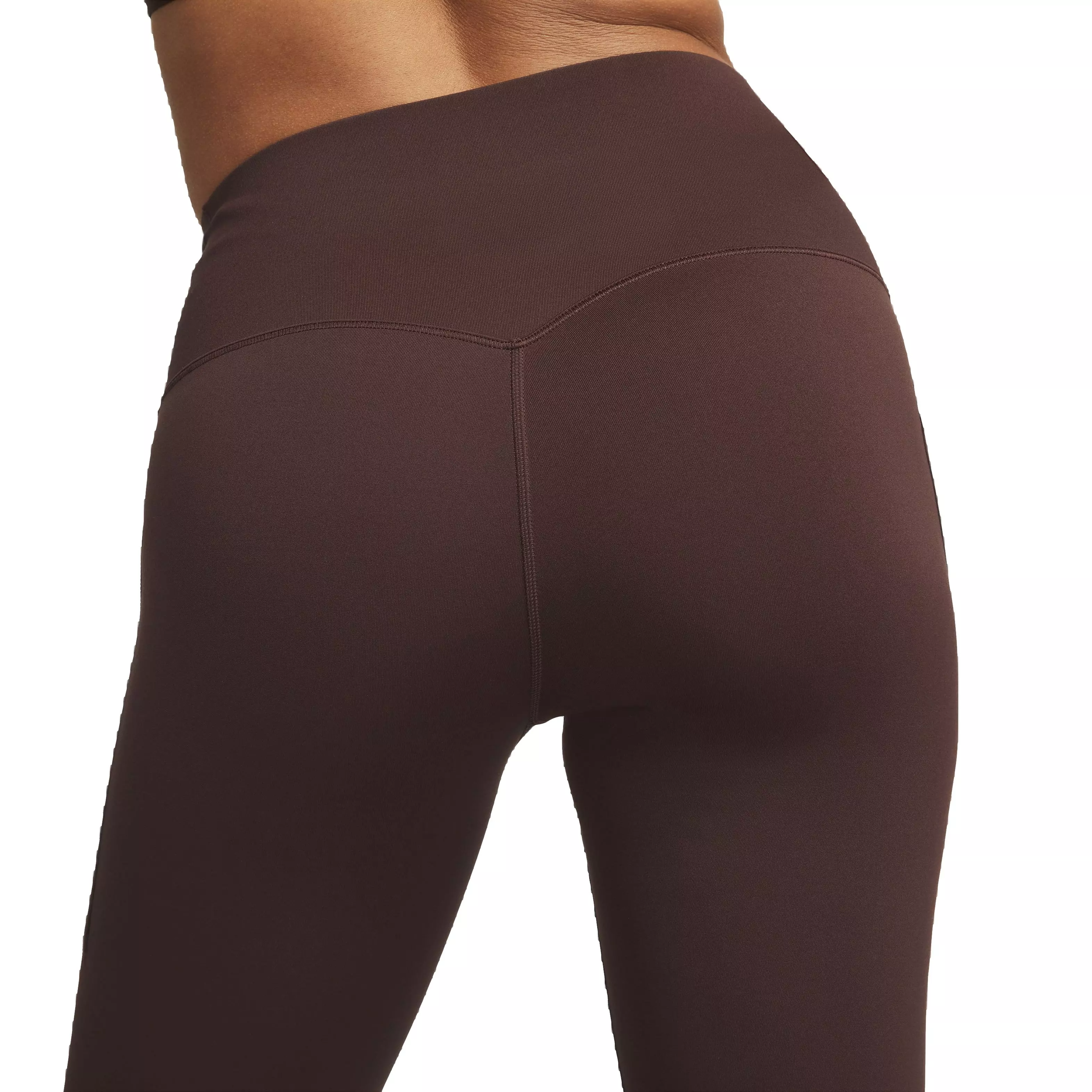 Nike Women's Dri-FIT Universa Medium Support High-Rise Cropped Leggings with Pockets - BROWN