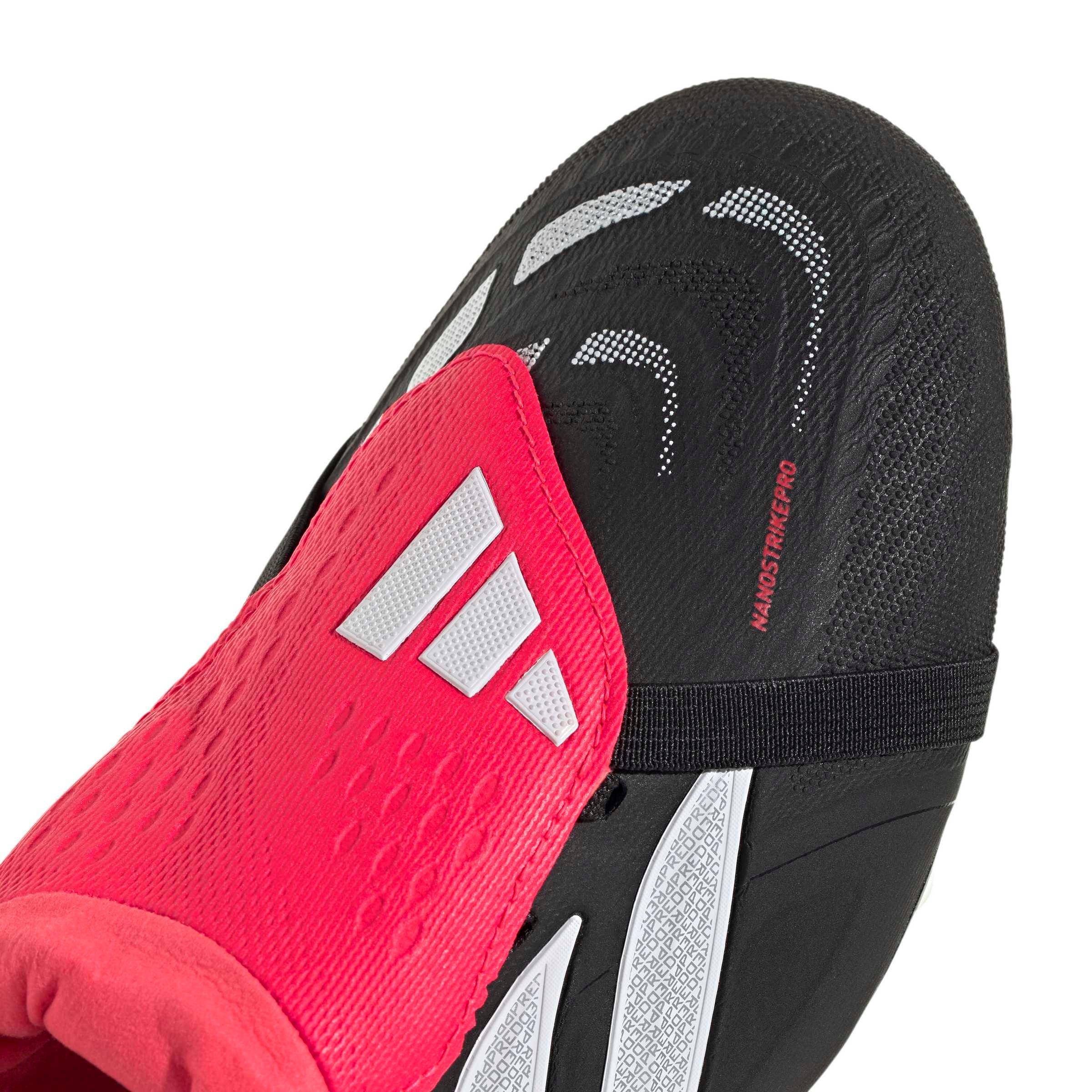 adidas Predator Pro Fold-Over Tongue FG "Core Black/Ftwr White/Lucid Red" Men's Soccer Cleat - BLACK/WHITE/RED