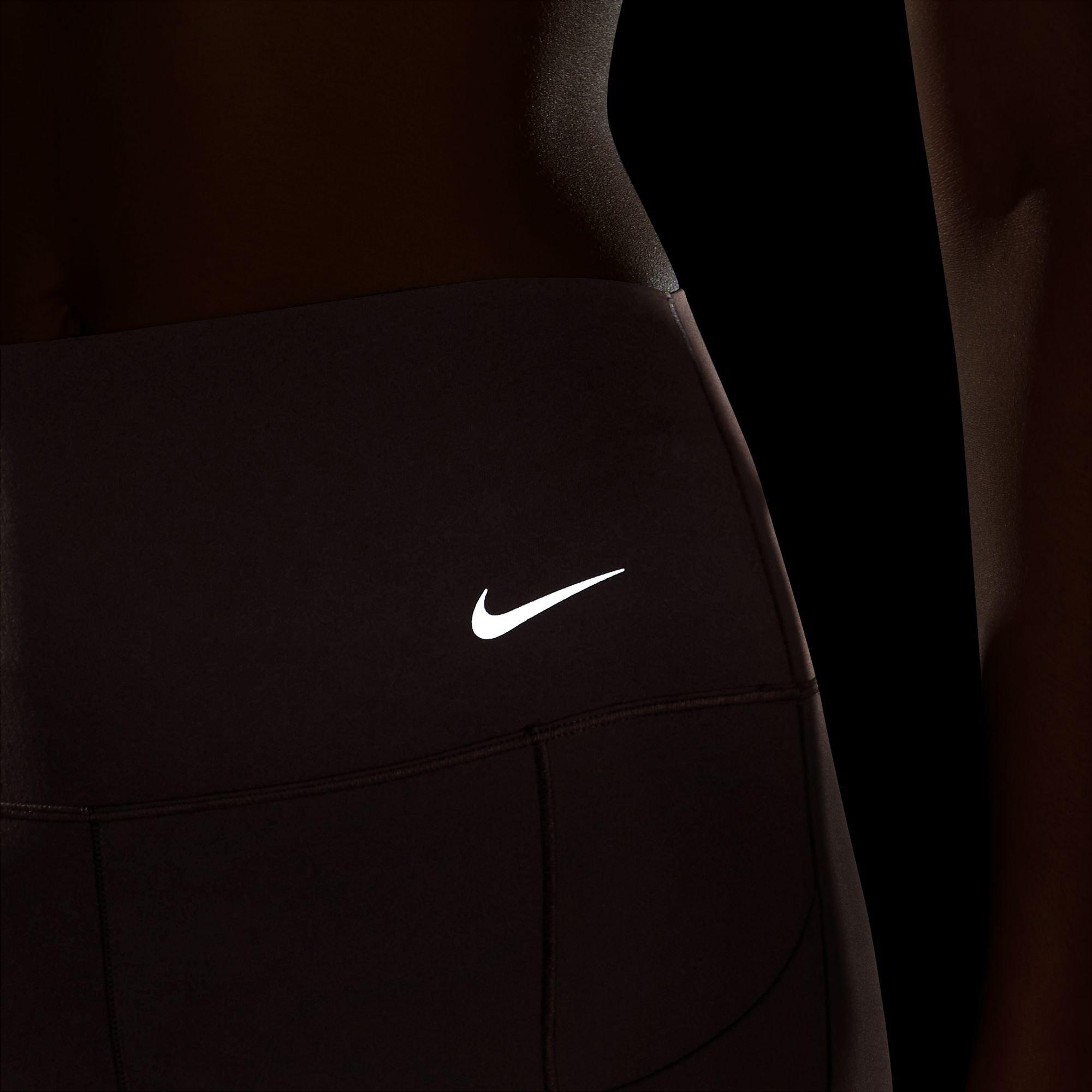 Nike Women's Dri-FIT Universa Medium Support High-Rise 7/8 Leggings with Pockets - BROWN Thumbnail View 4
