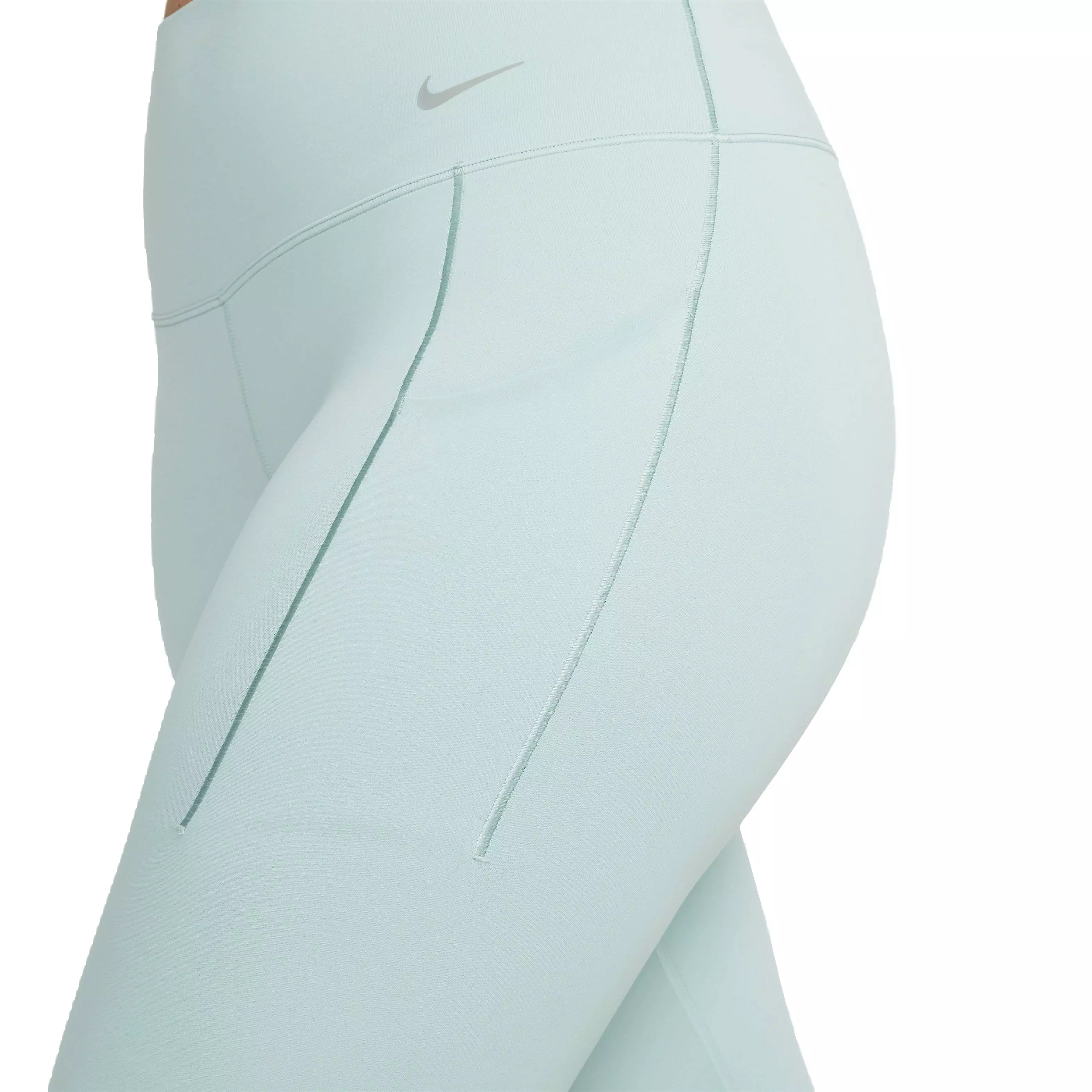 Nike Women's Dri-FIT Universa Medium Support High-Rise 7/8 Leggings with Pockets - AQUA