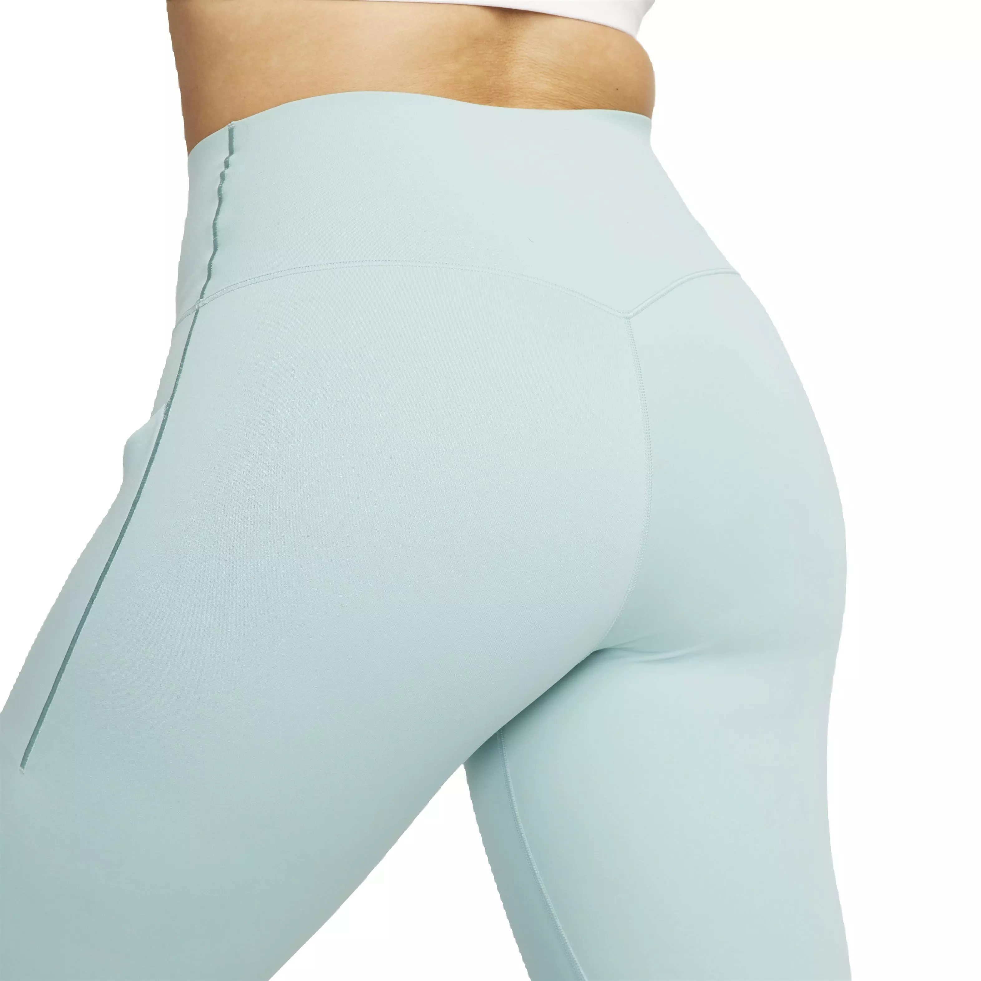 Nike Women's Dri-FIT Universa Medium Support High-Rise 7/8 Leggings with Pockets - AQUA