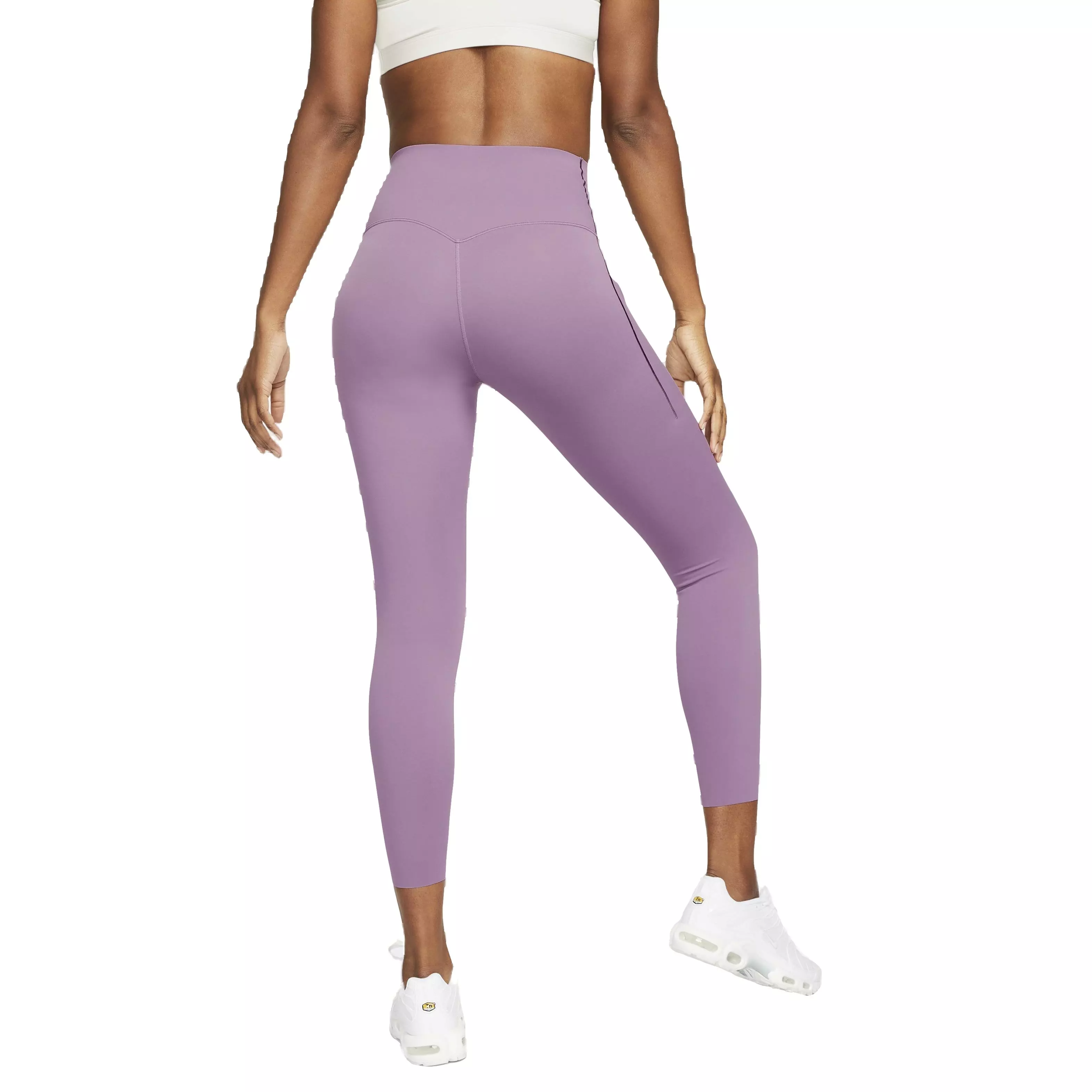 Nike Women's Dri-FIT Universa Medium Support High-Rise 7/8 Leggings with Pockets - PURPLE
