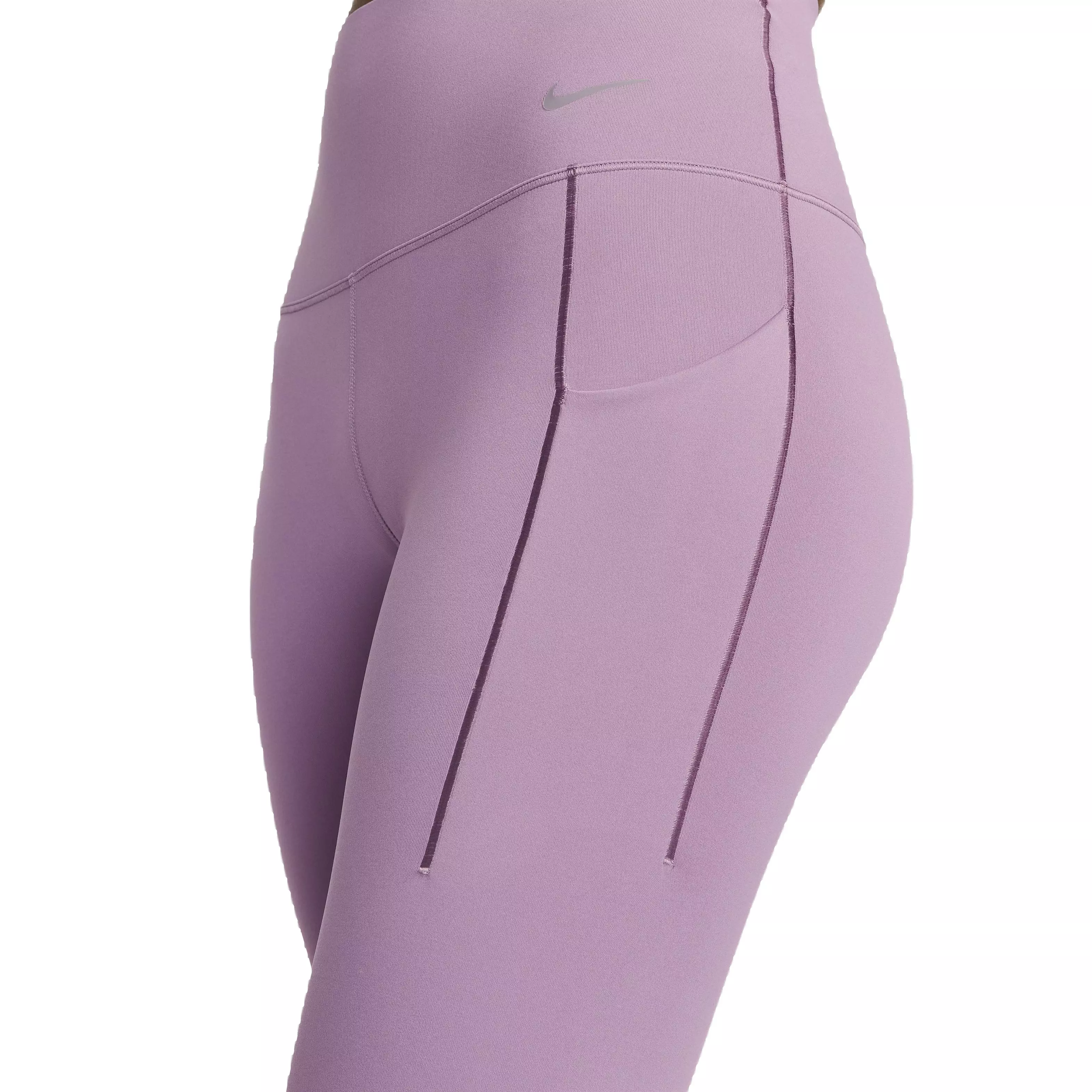 Nike Women's Dri-FIT Universa Medium Support High-Rise 7/8 Leggings with Pockets - PURPLE