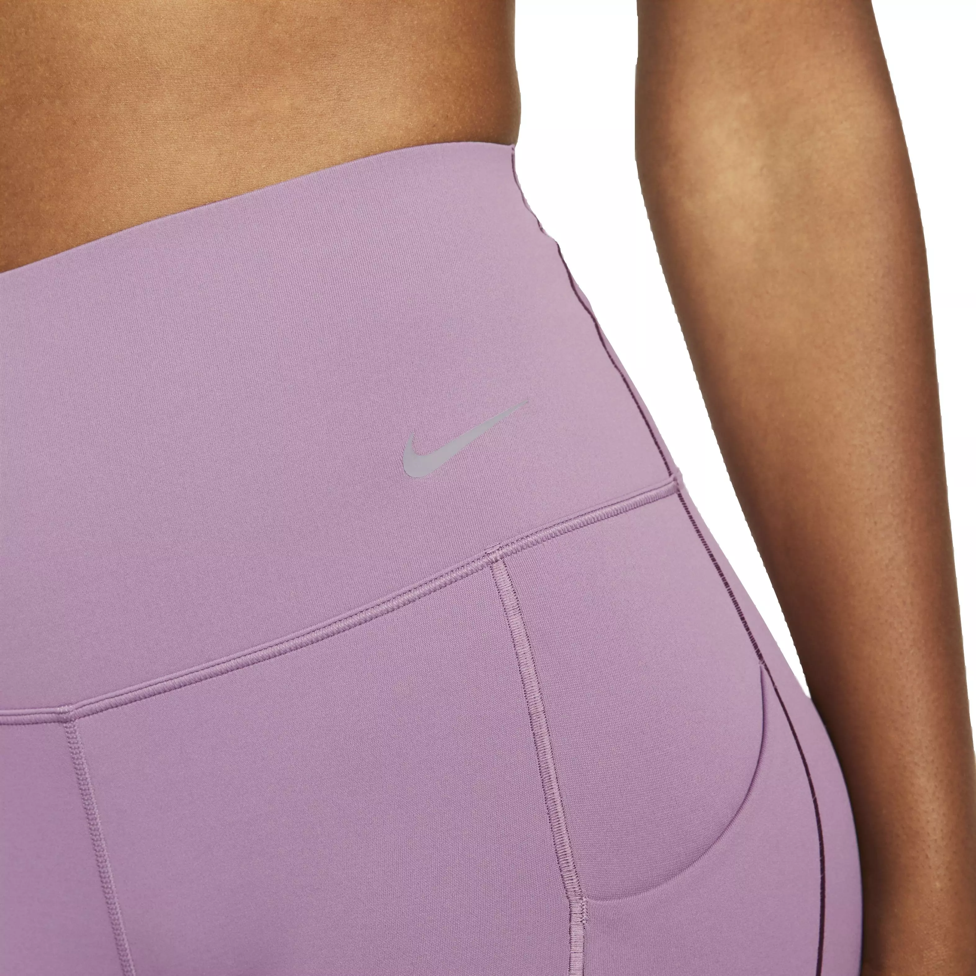 Nike Women's Dri-FIT Universa Medium Support High-Rise 7/8 Leggings with Pockets - PURPLE