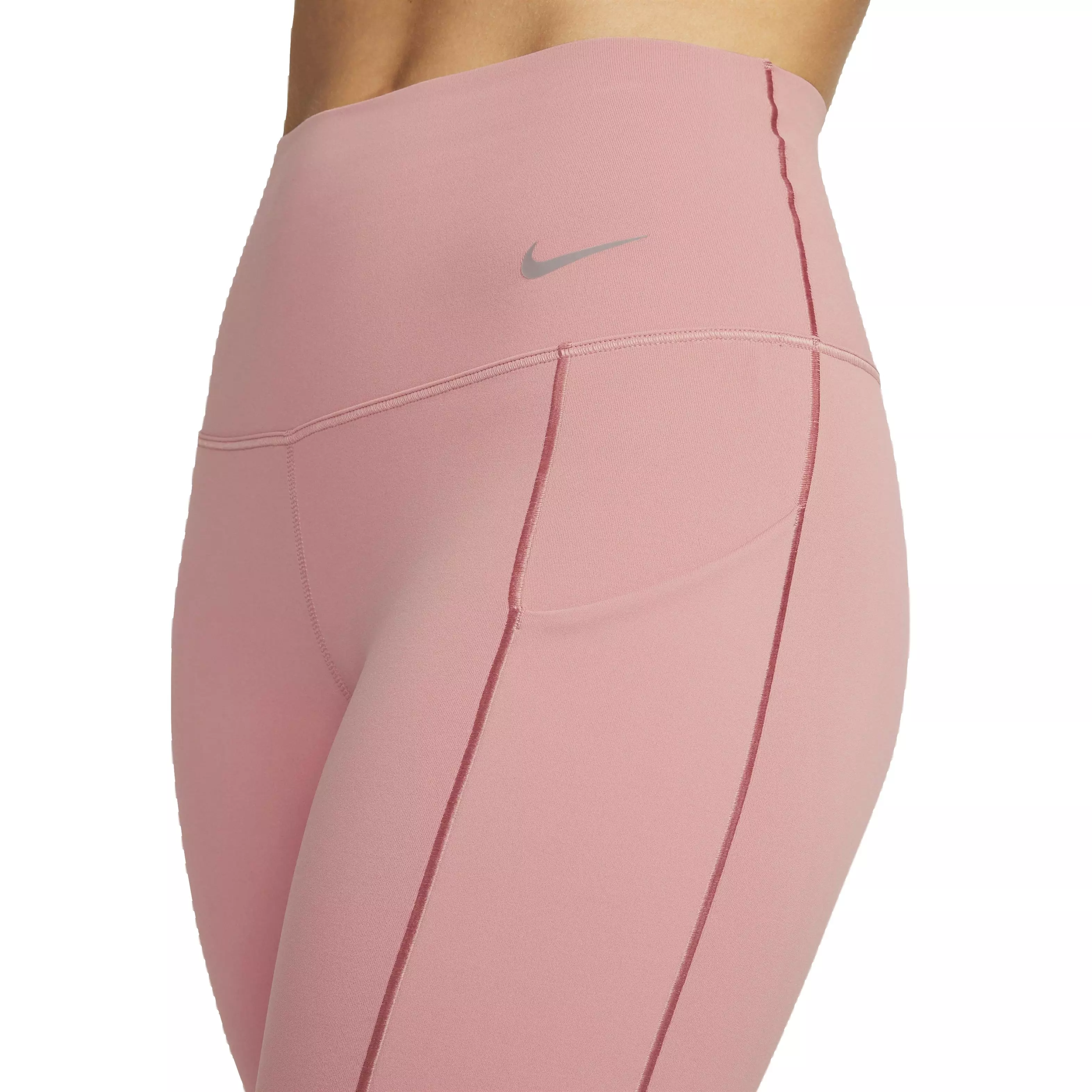 Nike Women's Dri-FIT Universa Medium Support High-Rise 7/8 Leggings with Pockets - LIGHT PINK