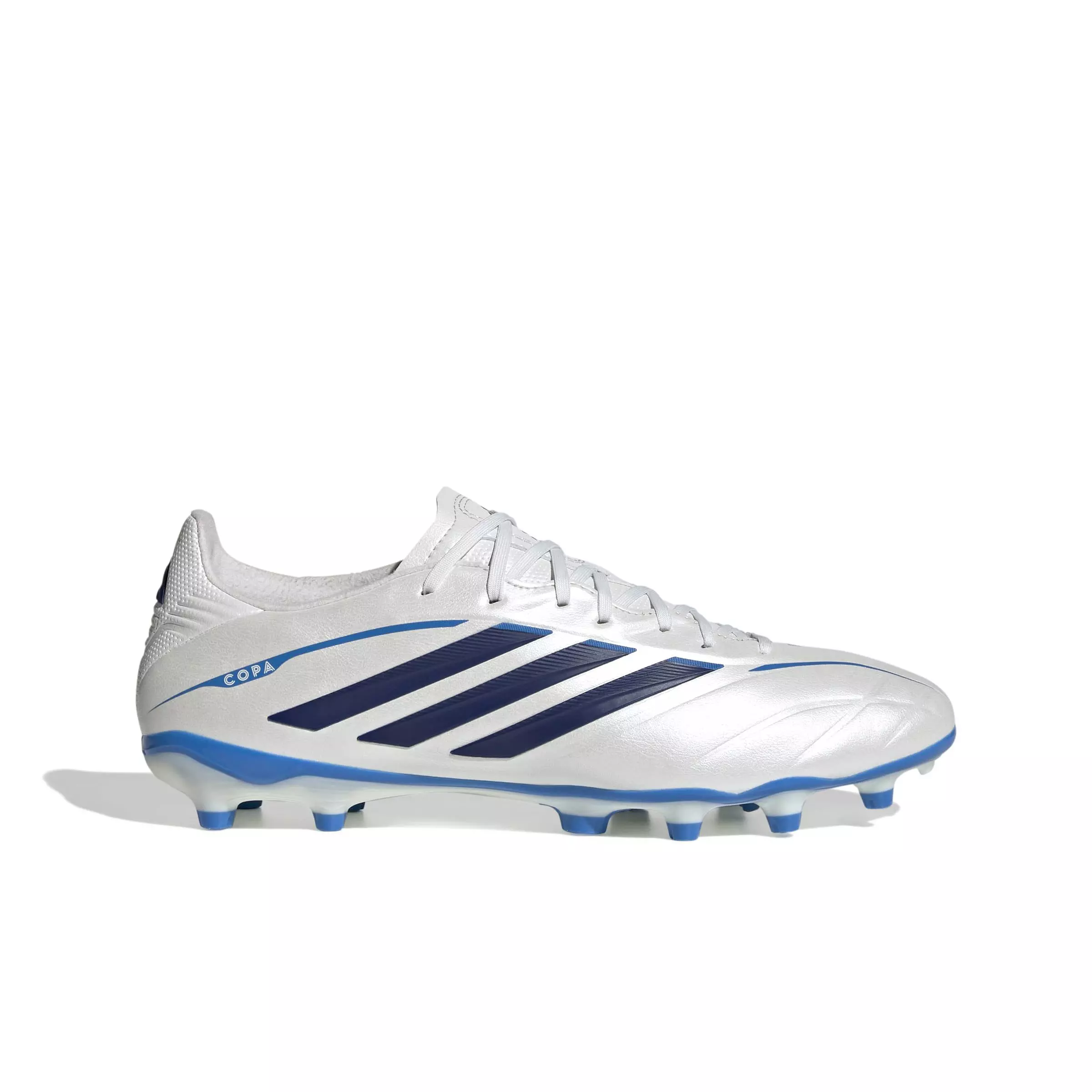 adidas Copa Pure IV League FG "Zero Metallic/Dark Blue/Lucid Ray Blue" Men's Soccer Cleat - ZERO/DK BLUE/BLUE