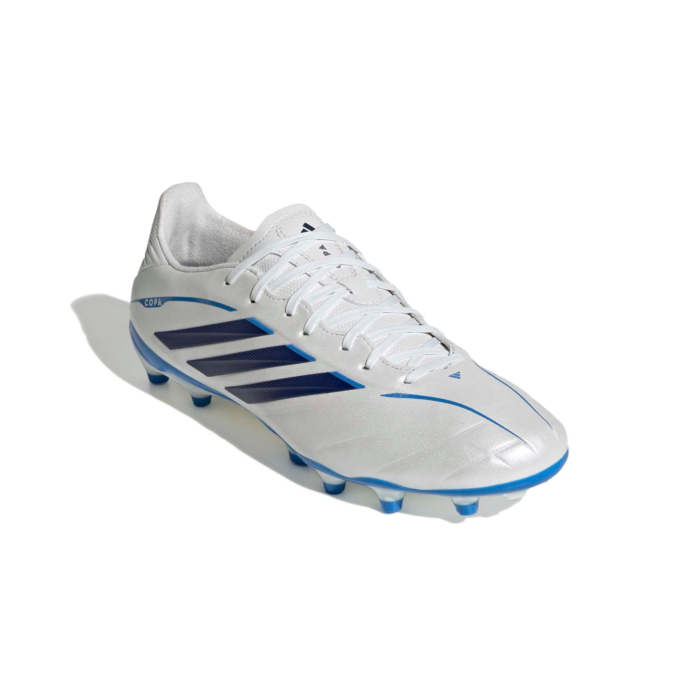 adidas Copa Pure IV League FG "Zero Metallic/Dark Blue/Lucid Ray Blue" Men's Soccer Cleat - ZERO/DK BLUE/BLUE