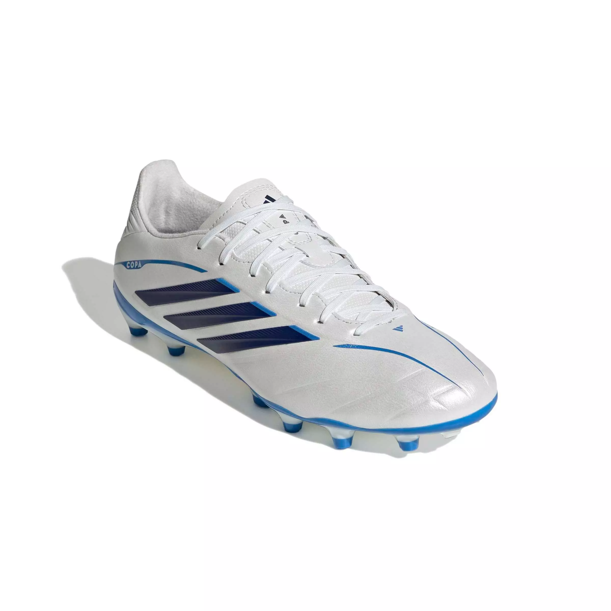 adidas Copa Pure IV League FG "Zero Metallic/Dark Blue/Lucid Ray Blue" Men's Soccer Cleat - ZERO/DK BLUE/BLUE