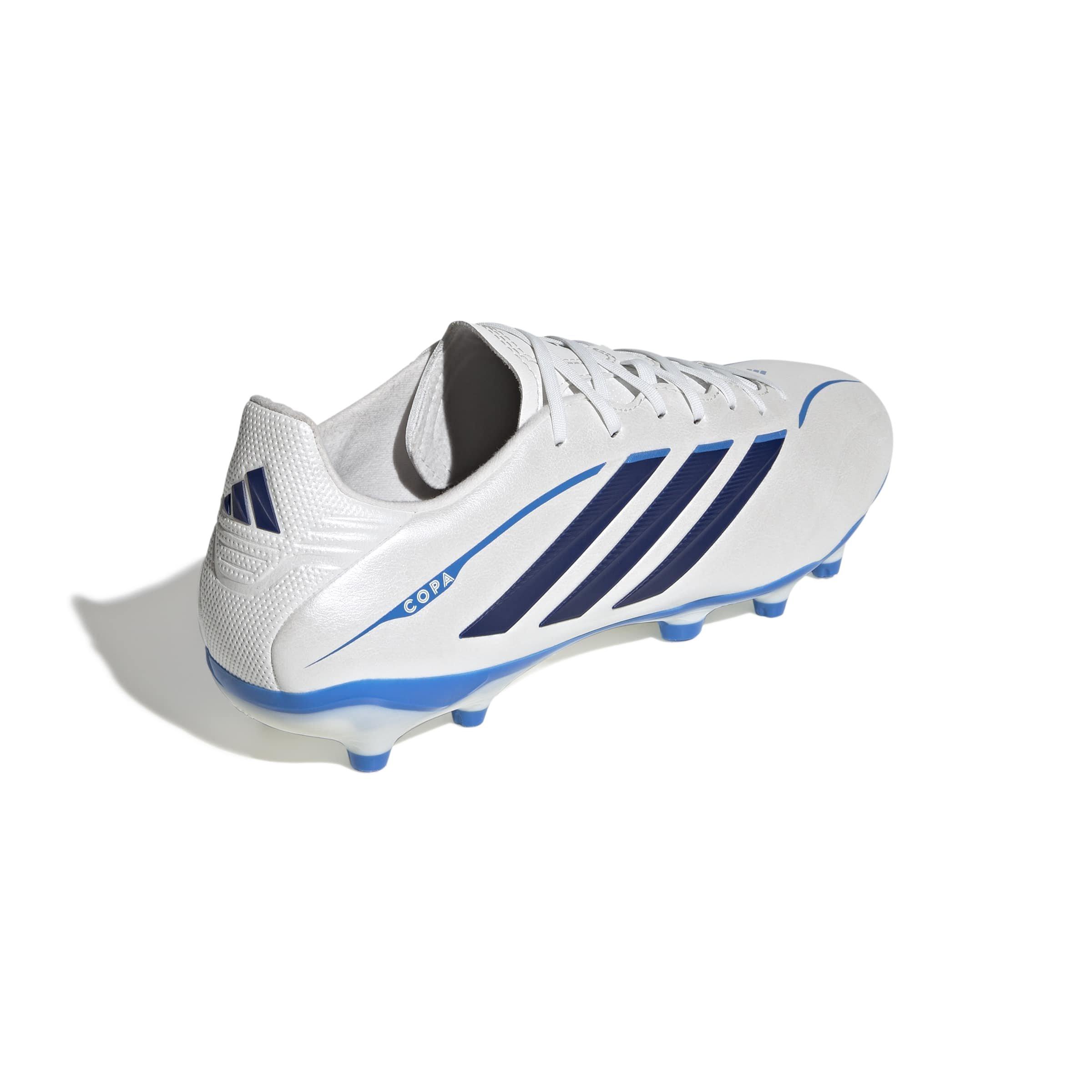 adidas Copa Pure IV League FG "Zero Metallic/Dark Blue/Lucid Ray Blue" Men's Soccer Cleat - ZERO/DK BLUE/BLUE