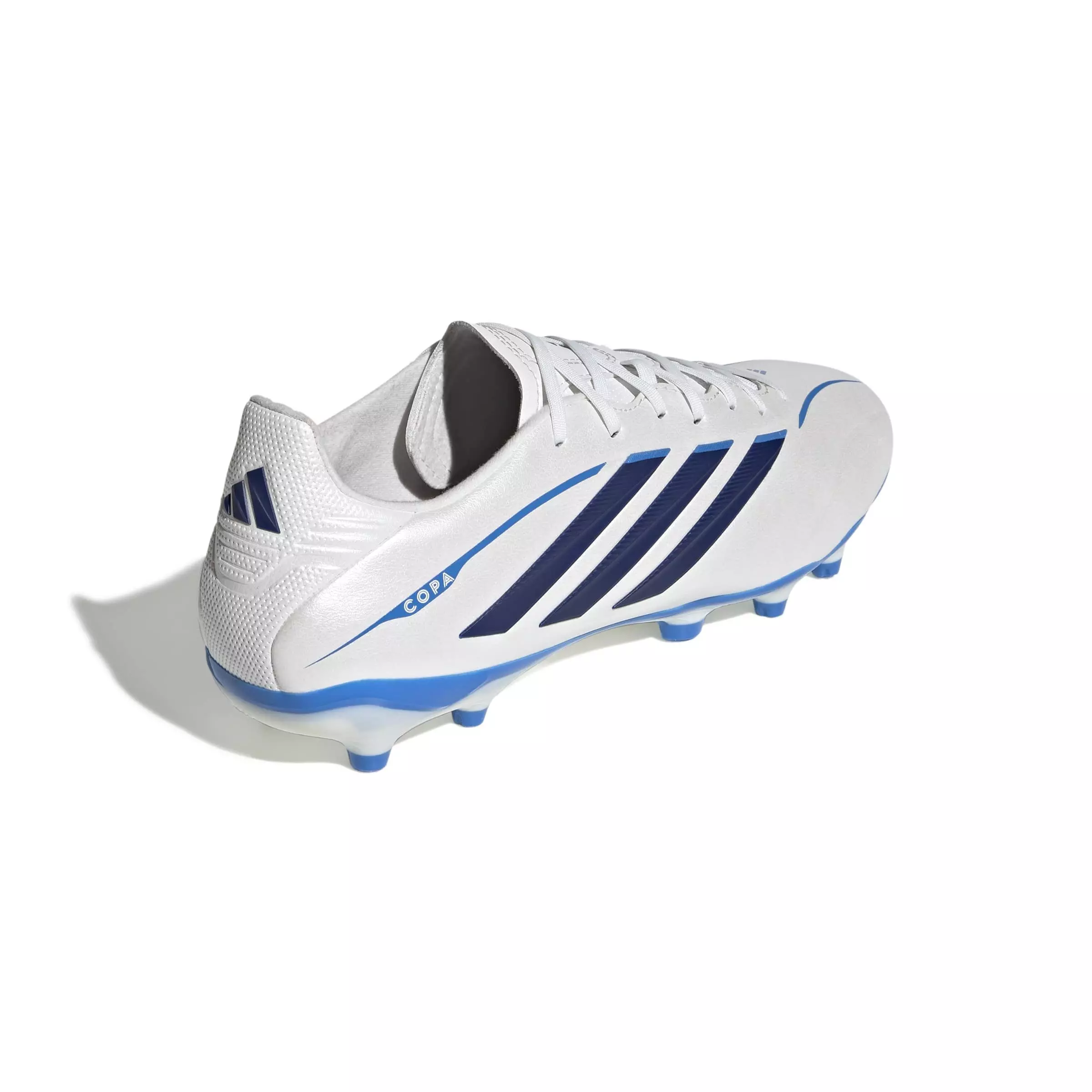adidas Copa Pure IV League FG "Zero Metallic/Dark Blue/Lucid Ray Blue" Men's Soccer Cleat - ZERO/DK BLUE/BLUE