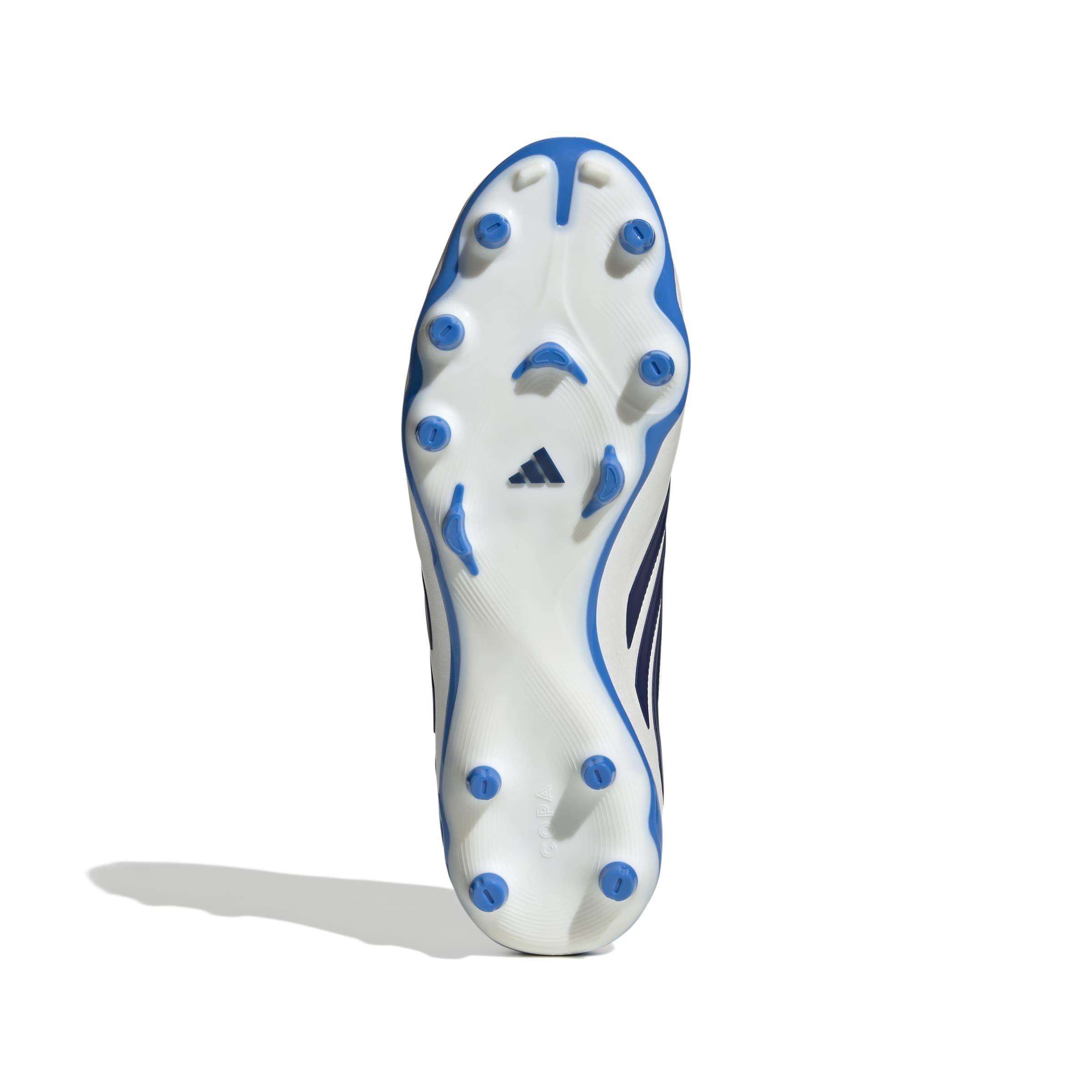 adidas Copa Pure IV League FG "Zero Metallic/Dark Blue/Lucid Ray Blue" Men's Soccer Cleat - ZERO/DK BLUE/BLUE