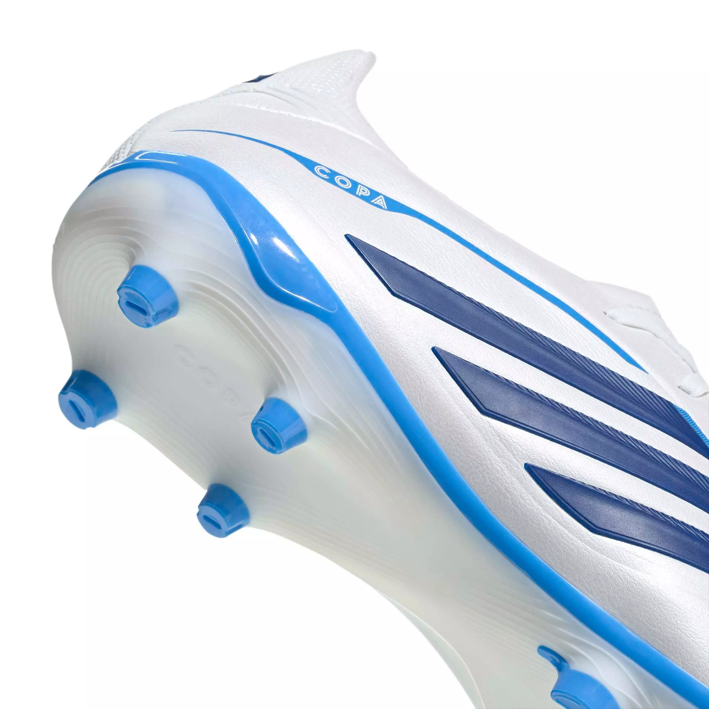 adidas Copa Pure IV League FG "Zero Metallic/Dark Blue/Lucid Ray Blue" Men's Soccer Cleat - ZERO/DK BLUE/BLUE