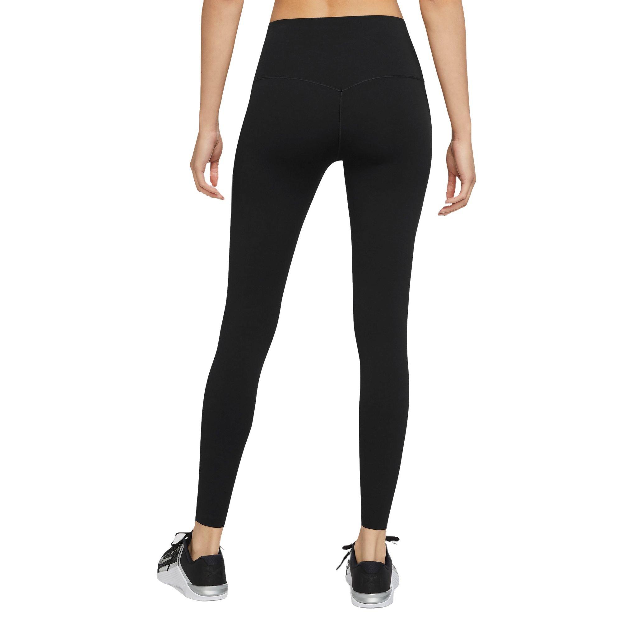 Nike Women's Dri-FIT Universa Full-Length Medium Support High-Rise Leggings with Pockets - BLACK Thumbnail View 2