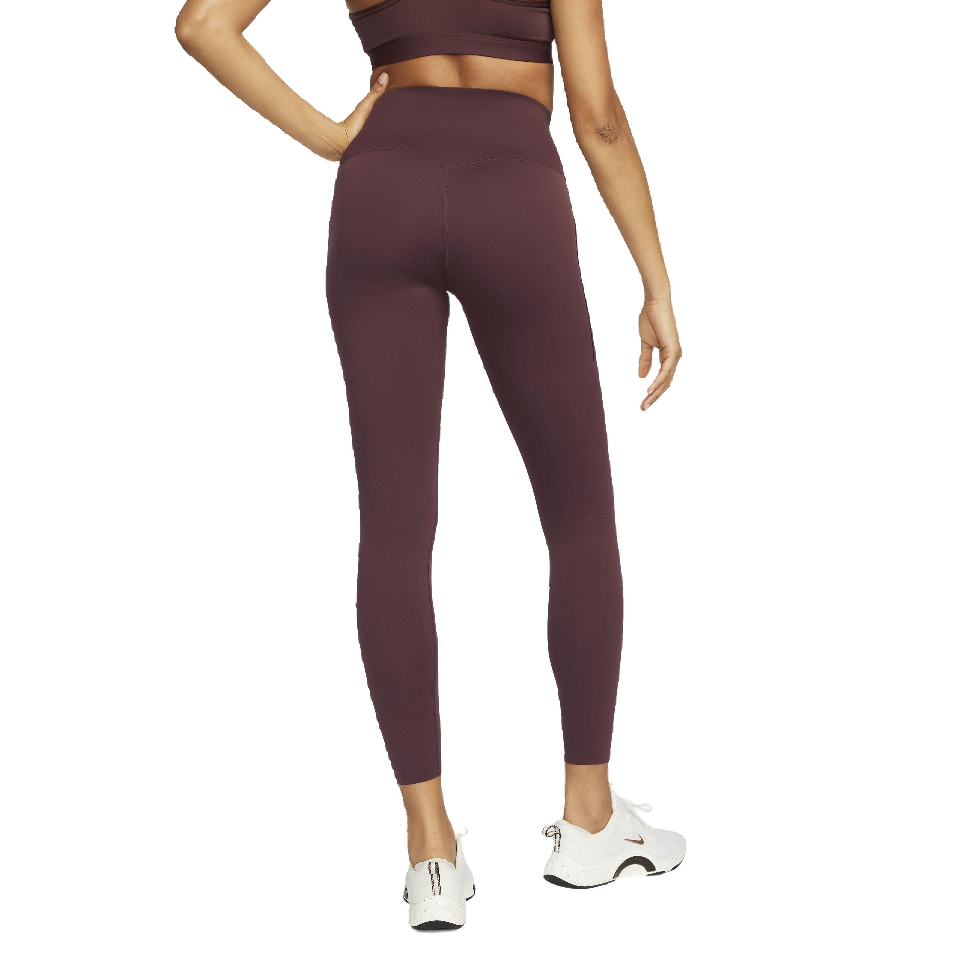 Nike Women's Dri-FIT Universa Full-Length Medium Support High-Rise Leggings with Pockets - BROWN Thumbnail View 2
