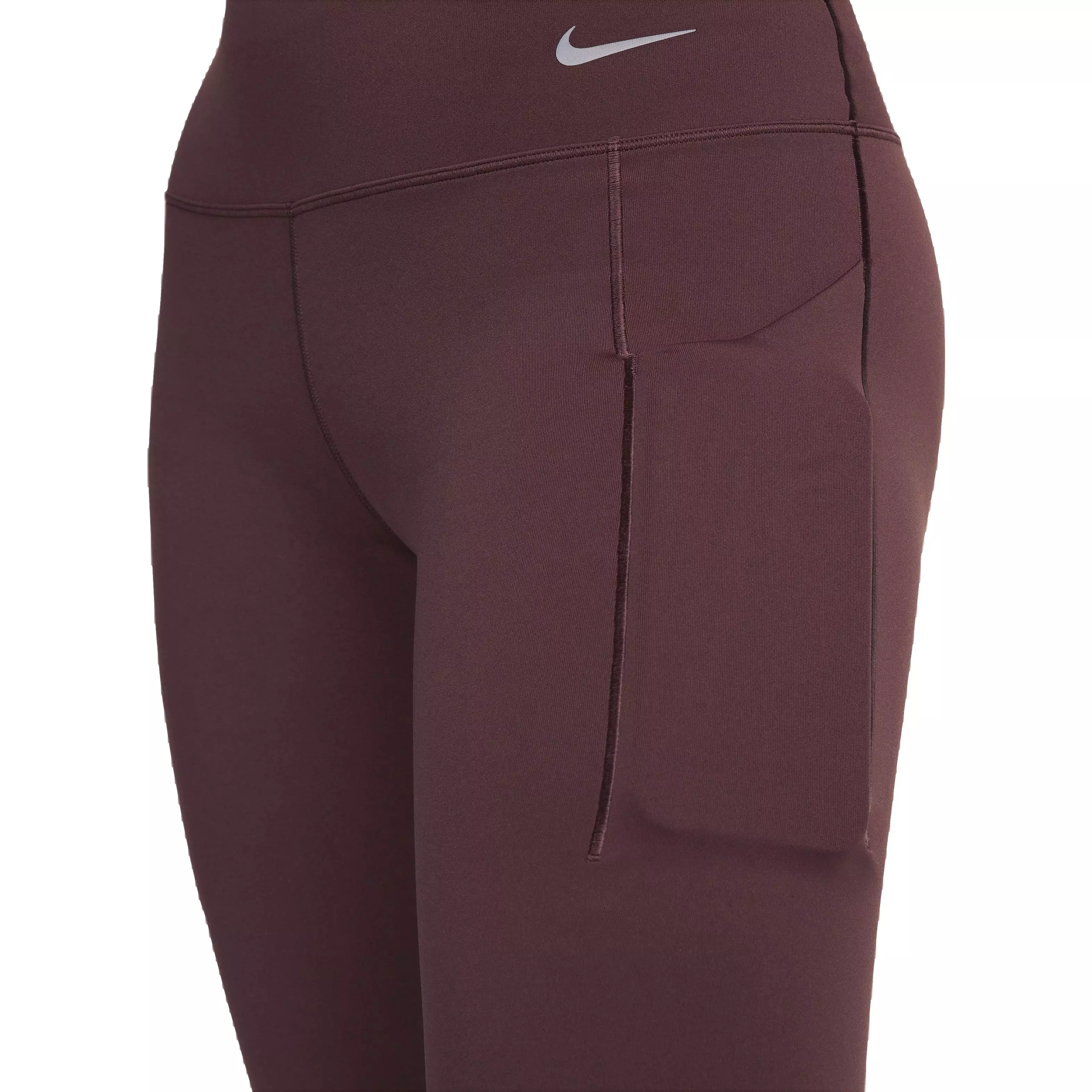 Nike Women's Dri-FIT Universa Full-Length Medium Support High-Rise Leggings with Pockets - BROWN