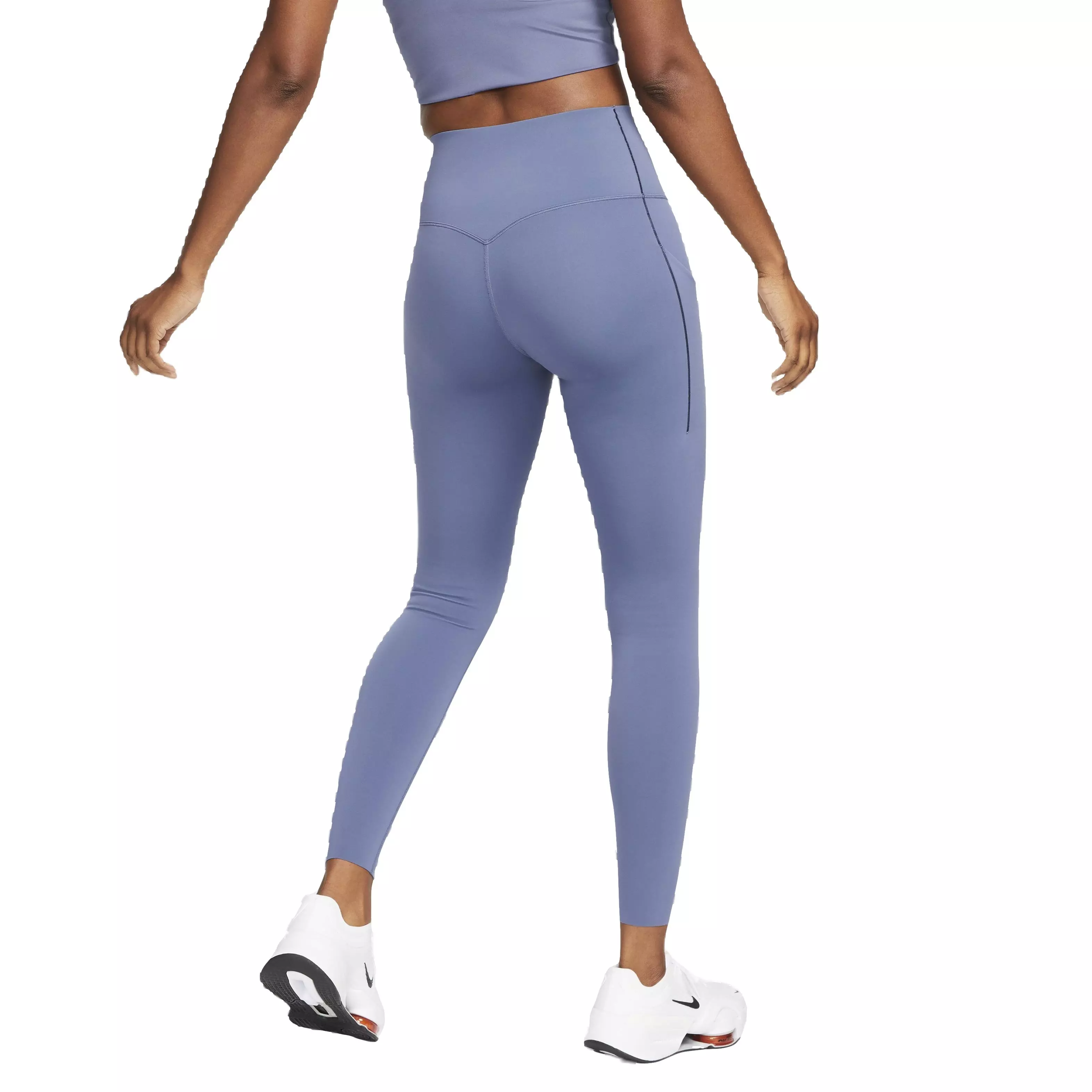Nike Women's Dri-FIT Universa Full-Length Medium Support High-Rise Leggings with Pockets - BLUE