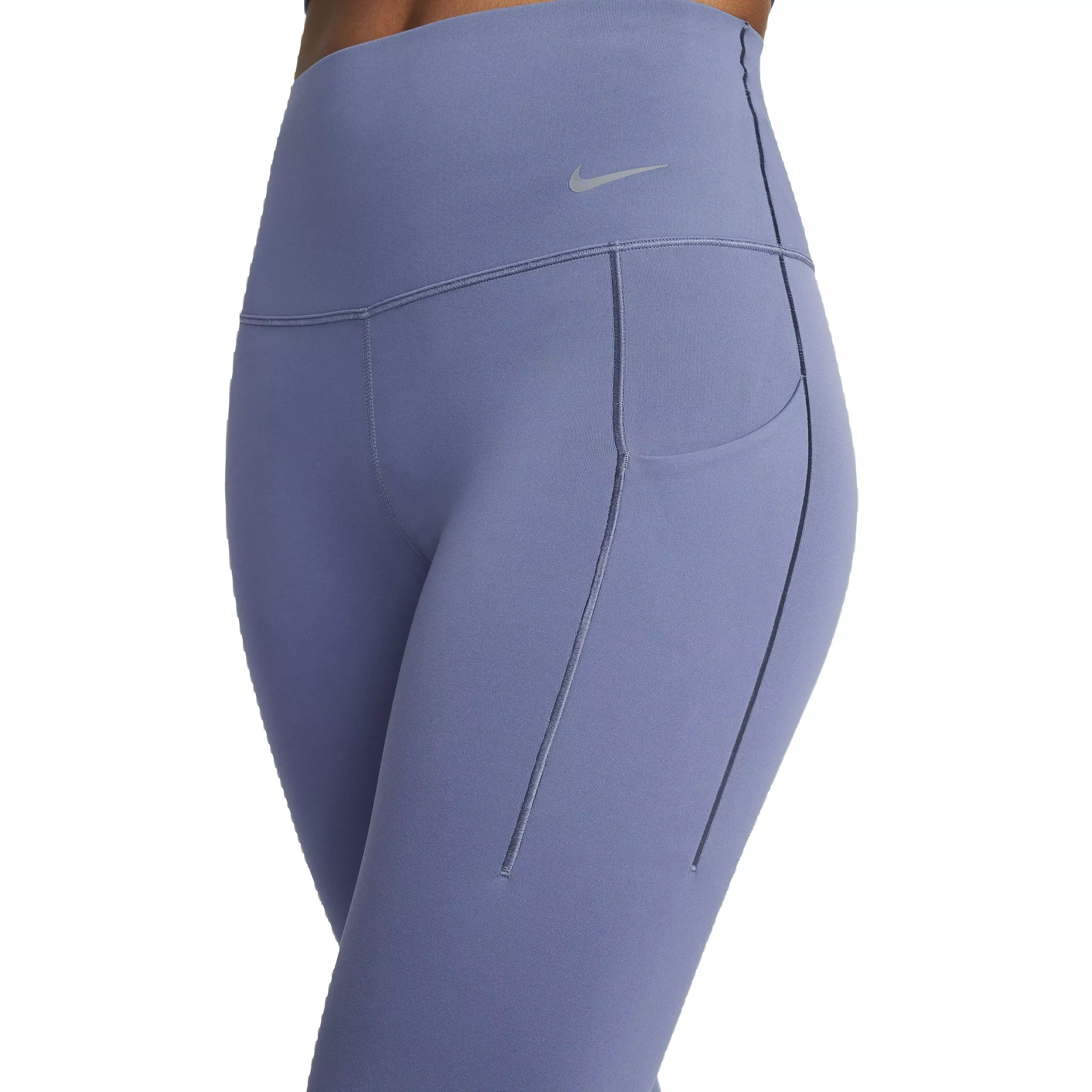 Nike Women's Dri-FIT Universa Full-Length Medium Support High-Rise Leggings with Pockets - BLUE