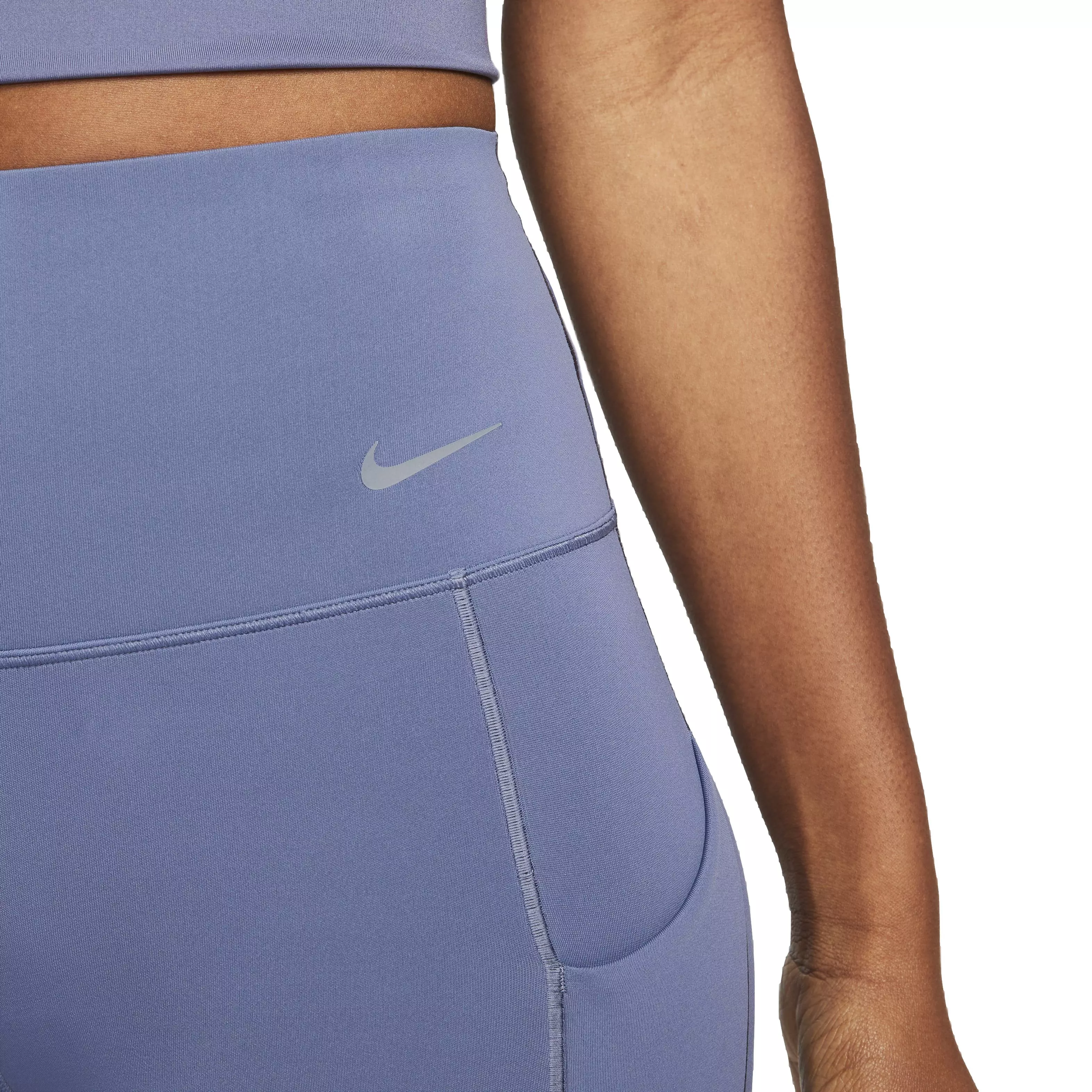Nike Women's Dri-FIT Universa Full-Length Medium Support High-Rise Leggings with Pockets - BLUE