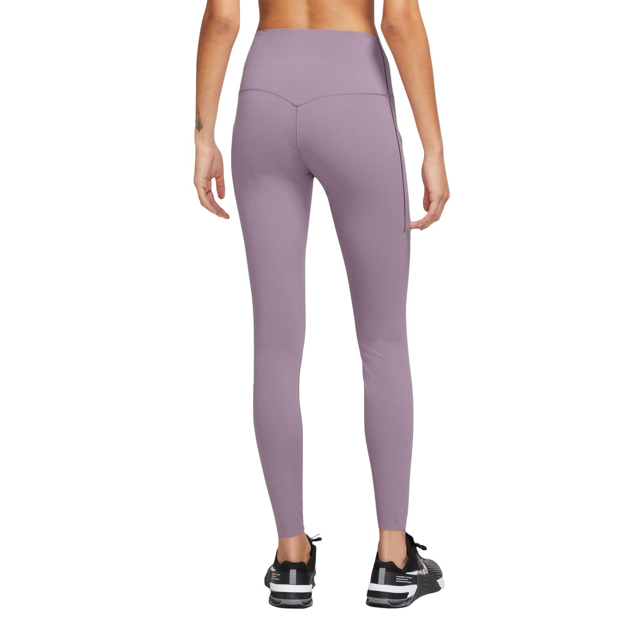 Nike Women's Dri-FIT Universa Full-Length Medium Support High-Rise Leggings with Pockets - PURPLE Thumbnail View 2