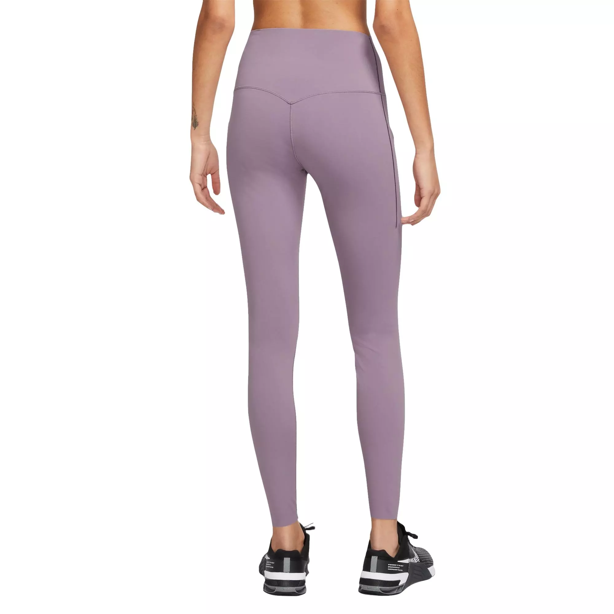 Nike Women's Dri-FIT Universa Full-Length Medium Support High-Rise Leggings with Pockets - PURPLE