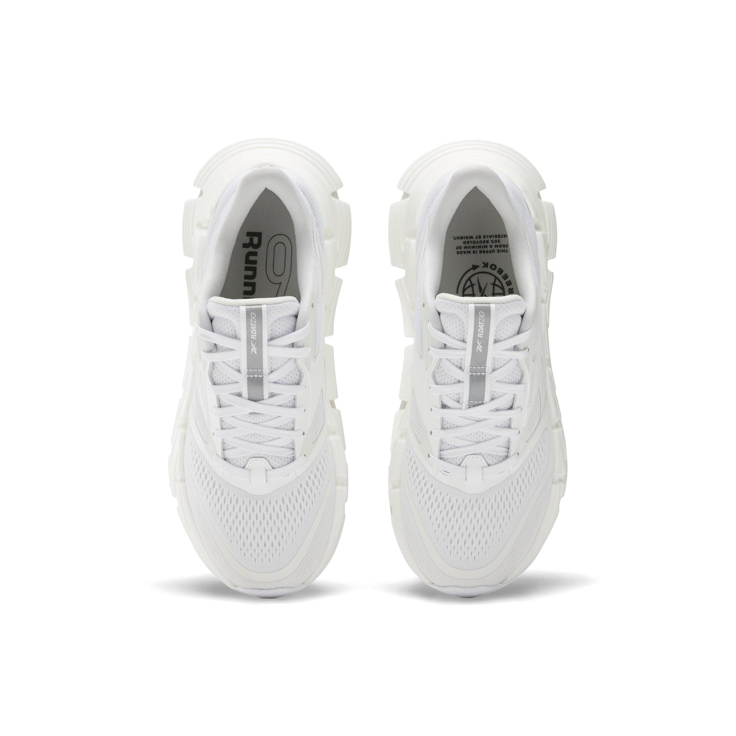 Reebok FloatZig 2 "White/Barely Grey/White" Women's Running Shoe - WHITE/GREY/WHITE Thumbnail View 4