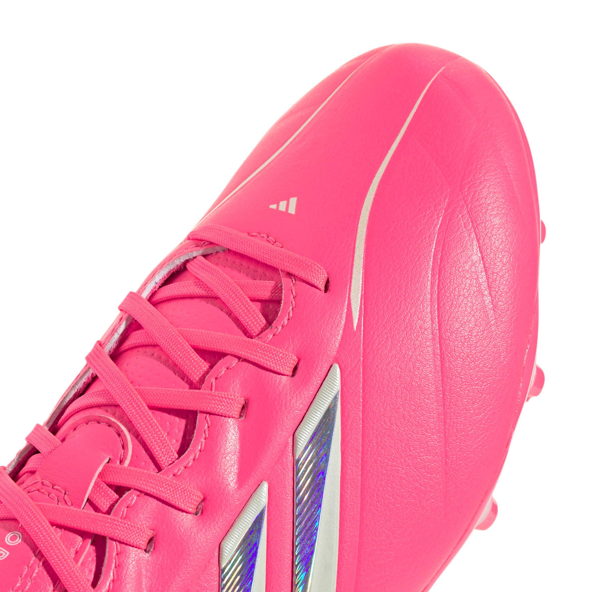 adidas Copa Pure IV League FG "Solar Turbo/Ivory/Core Black" Grade School Kids' Soccer Cleat - SOLAR/IVORY/BLACK