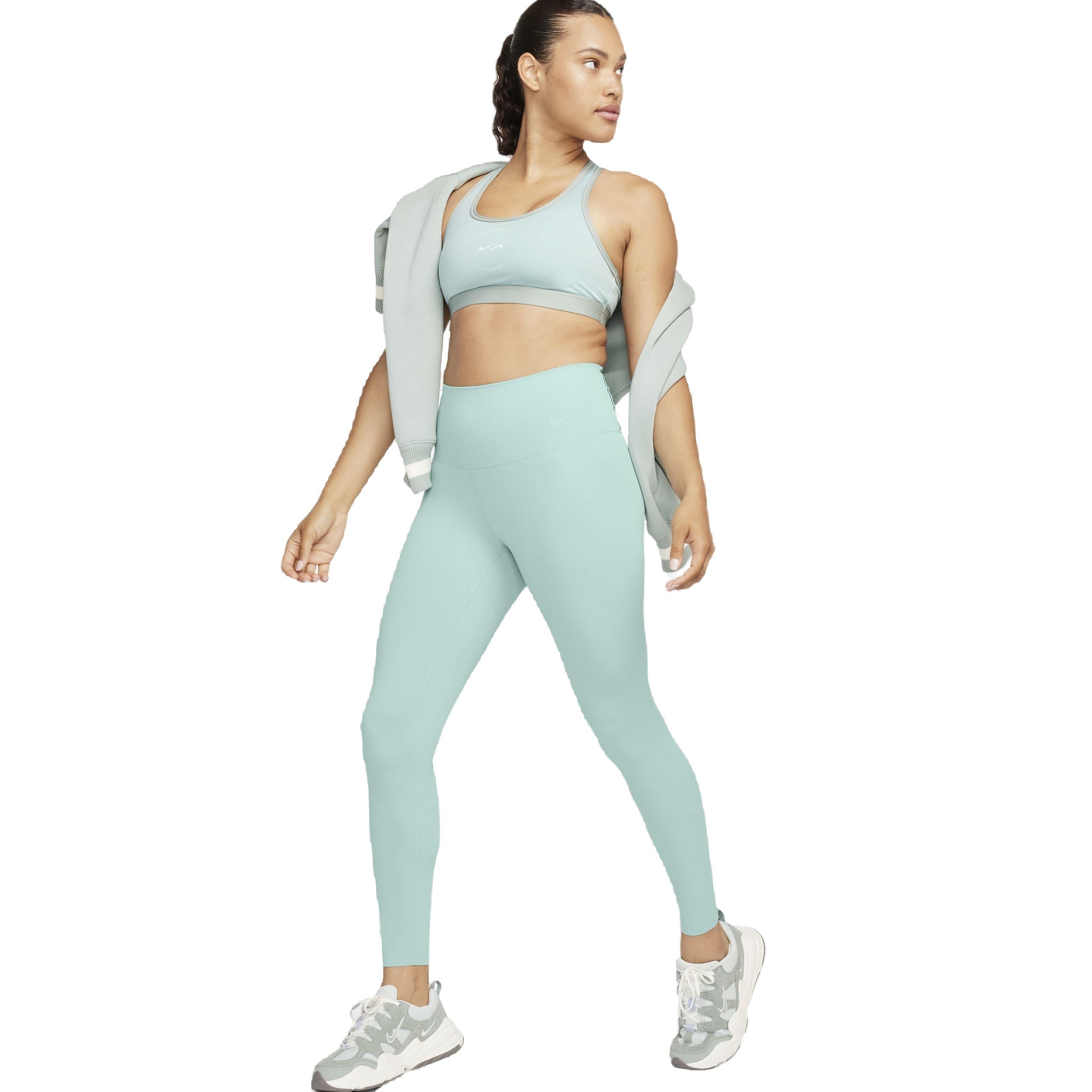Nike Women's Dri-FIT Zenvy Gentle Support High-Rise Leggings - AQUA Thumbnail View 1