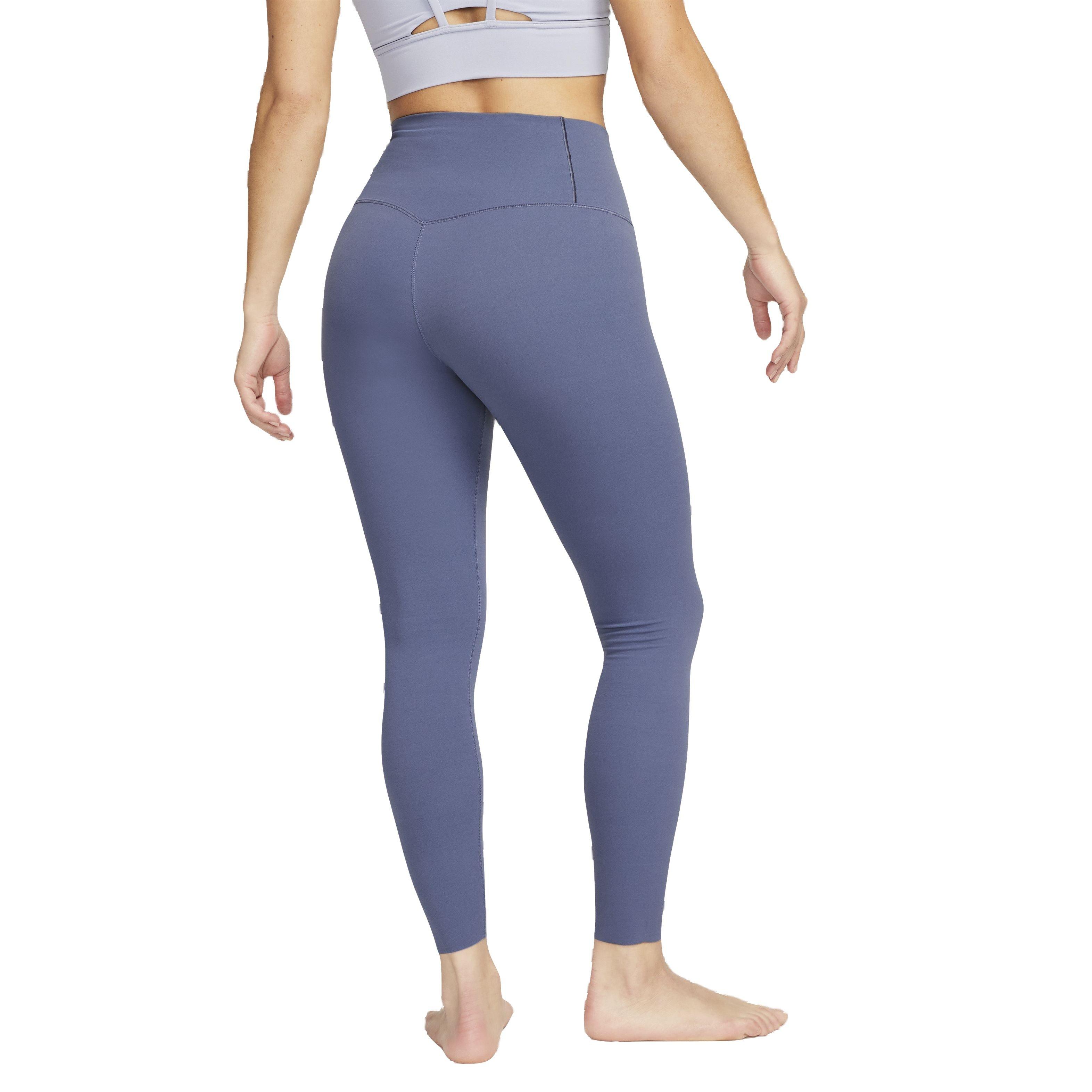 Nike Women's Dri-FIT Zenvy Gentle Support High-Rise Leggings - BLUE Thumbnail View 2