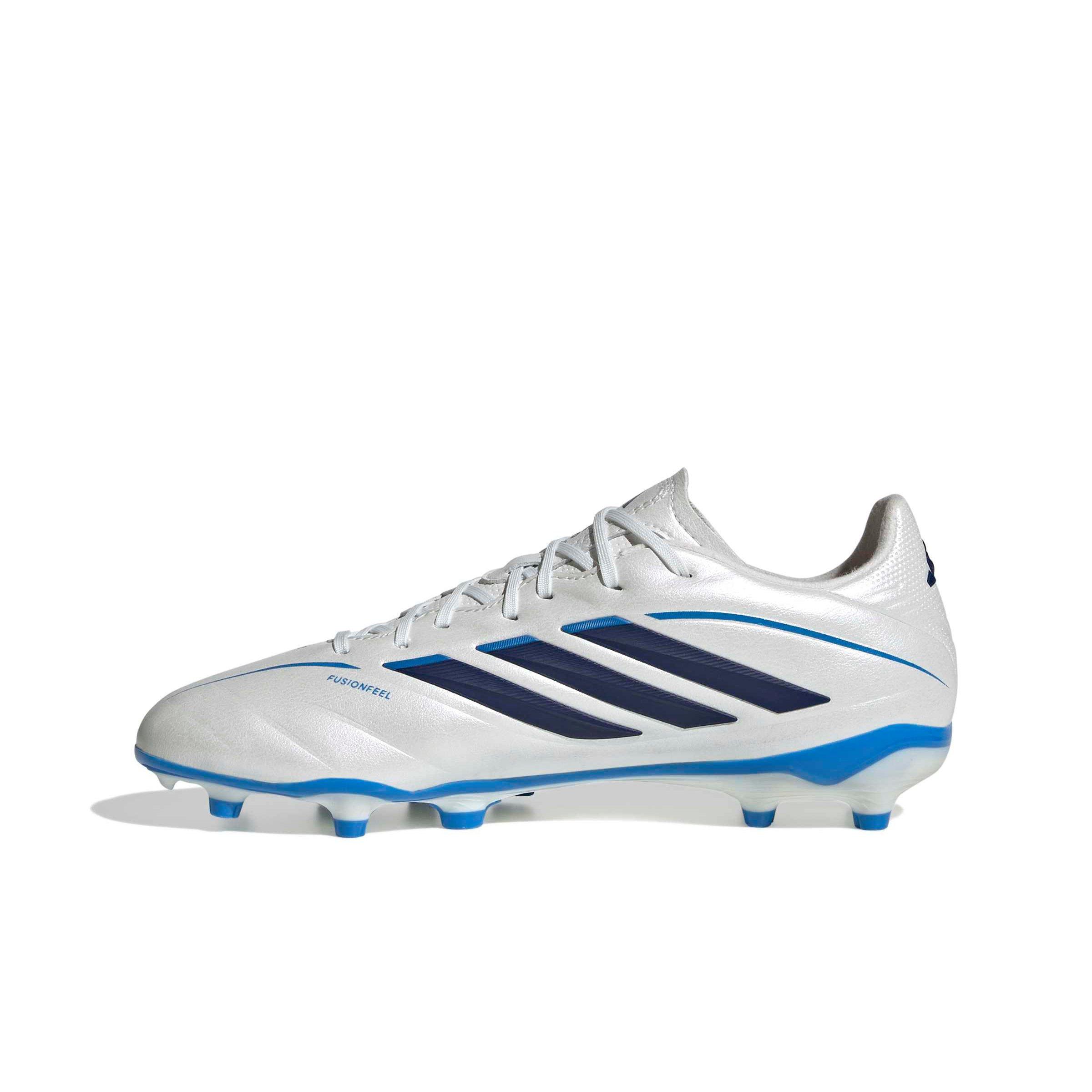 adidas Copa Pure IV League FG "Zero/Dark Blue/Lucid Ray Blue" Grade School Kids' Soccer Cleat - ZERO/DK BLUE/BLUE