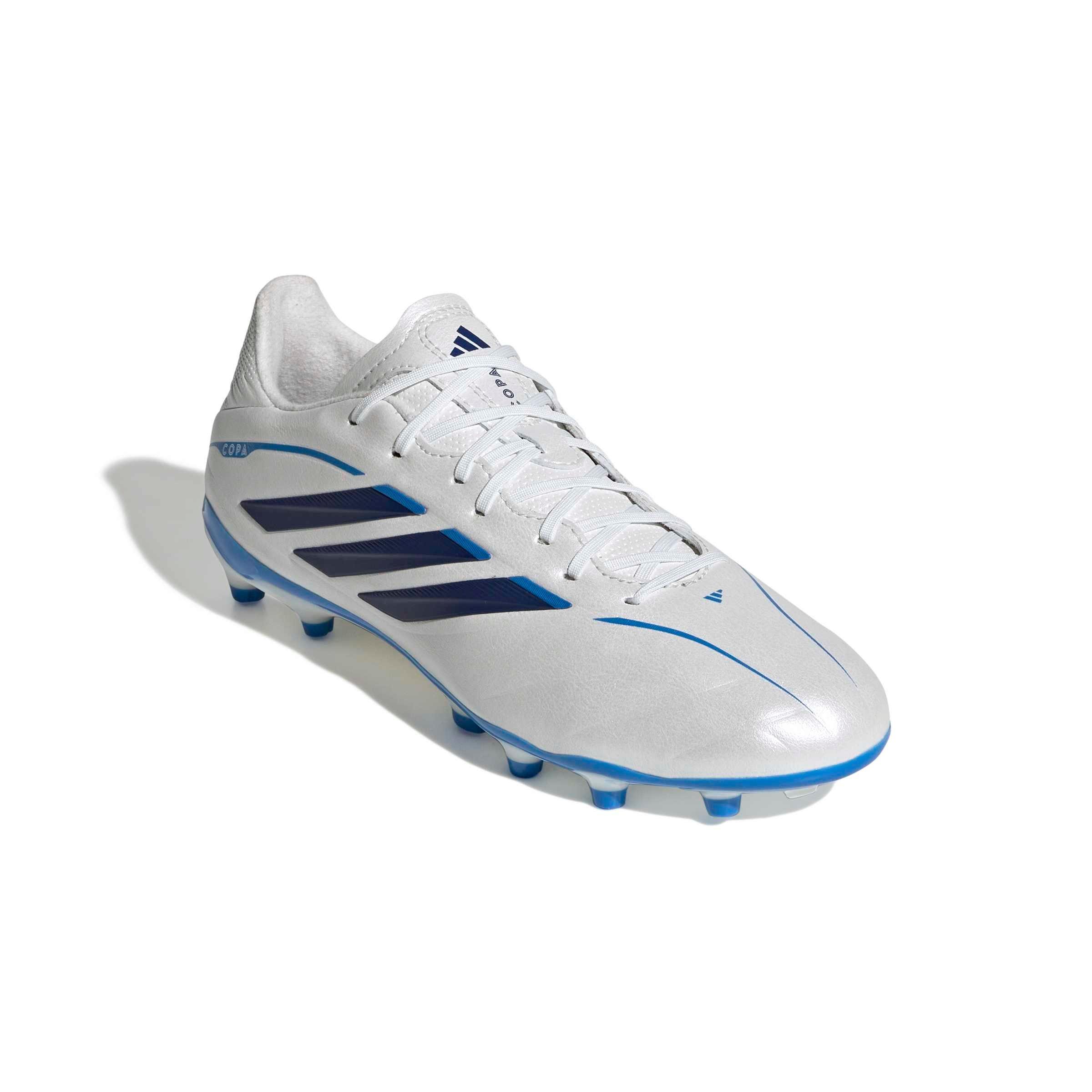 adidas Copa Pure IV League FG "Zero/Dark Blue/Lucid Ray Blue" Grade School Kids' Soccer Cleat - ZERO/DK BLUE/BLUE