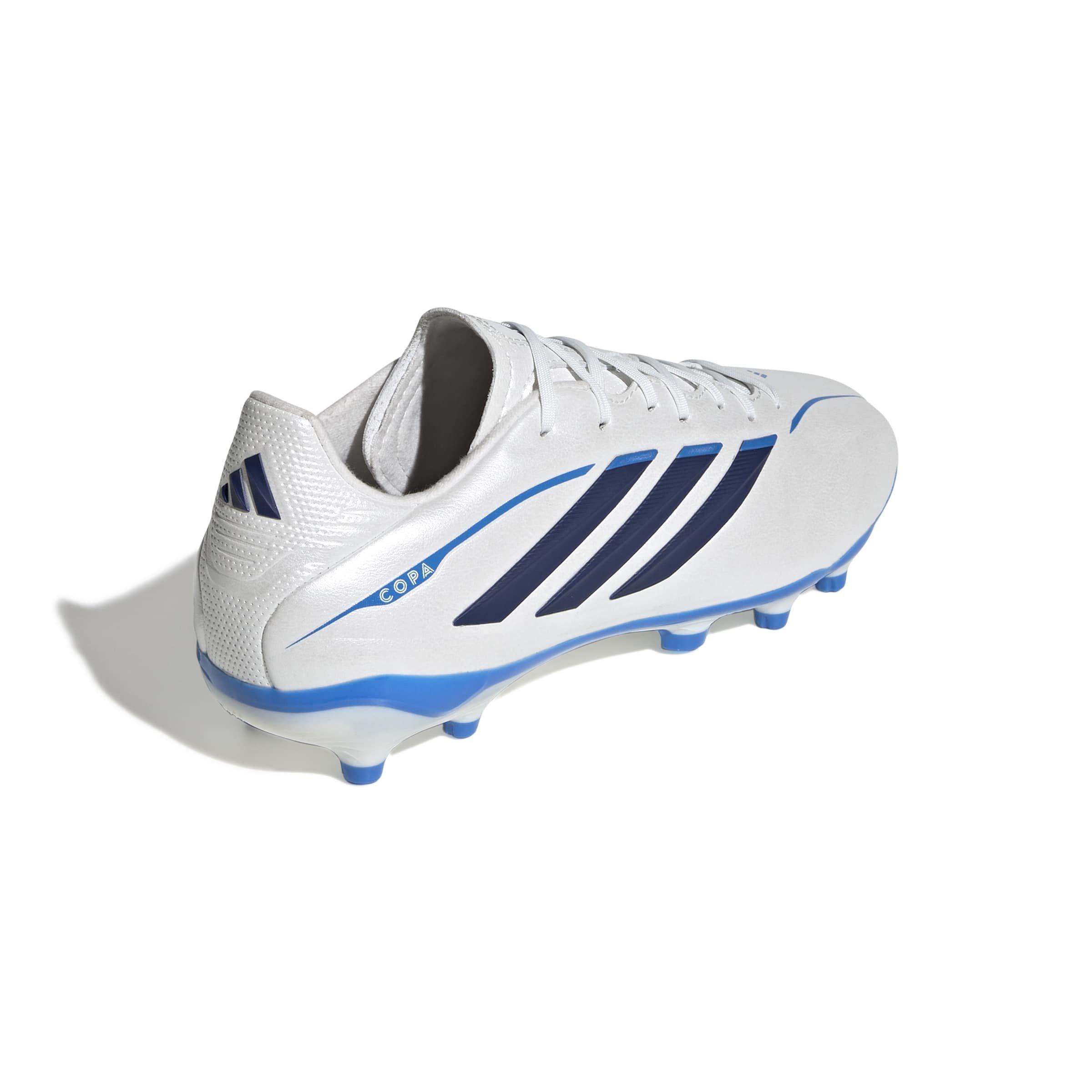 adidas Copa Pure IV League FG "Zero/Dark Blue/Lucid Ray Blue" Grade School Kids' Soccer Cleat - ZERO/DK BLUE/BLUE