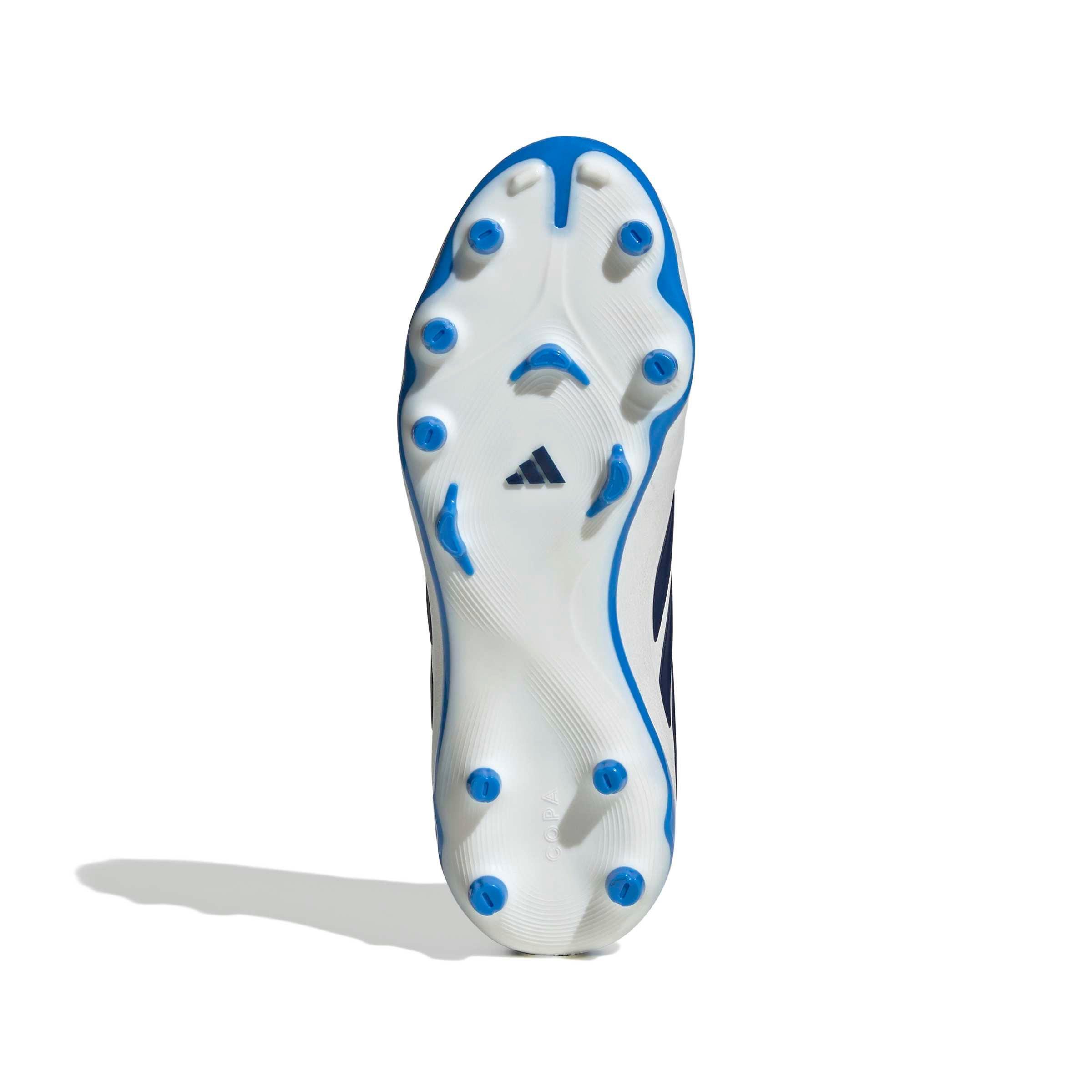 adidas Copa Pure IV League FG "Zero/Dark Blue/Lucid Ray Blue" Grade School Kids' Soccer Cleat - ZERO/DK BLUE/BLUE